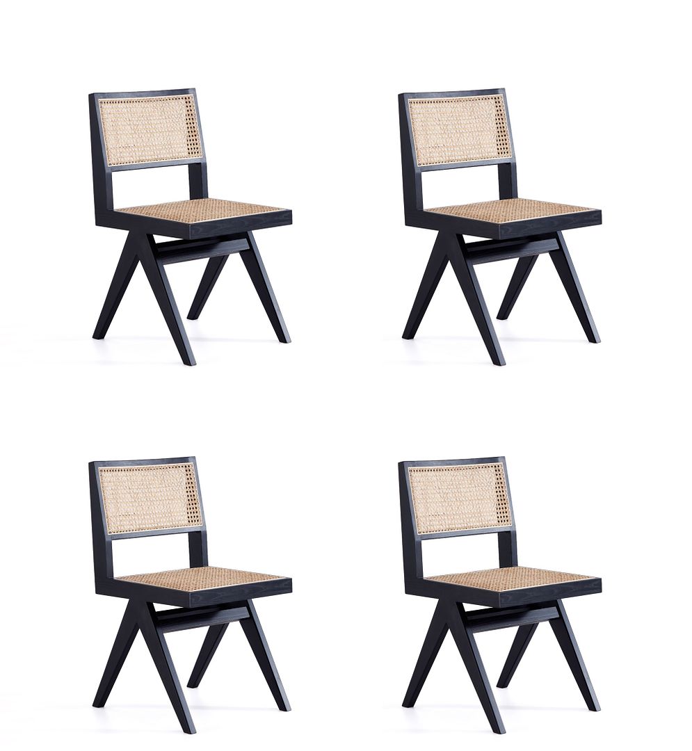 Manhattan Comfort Hamlet Cane Dining Chair - Set of 2