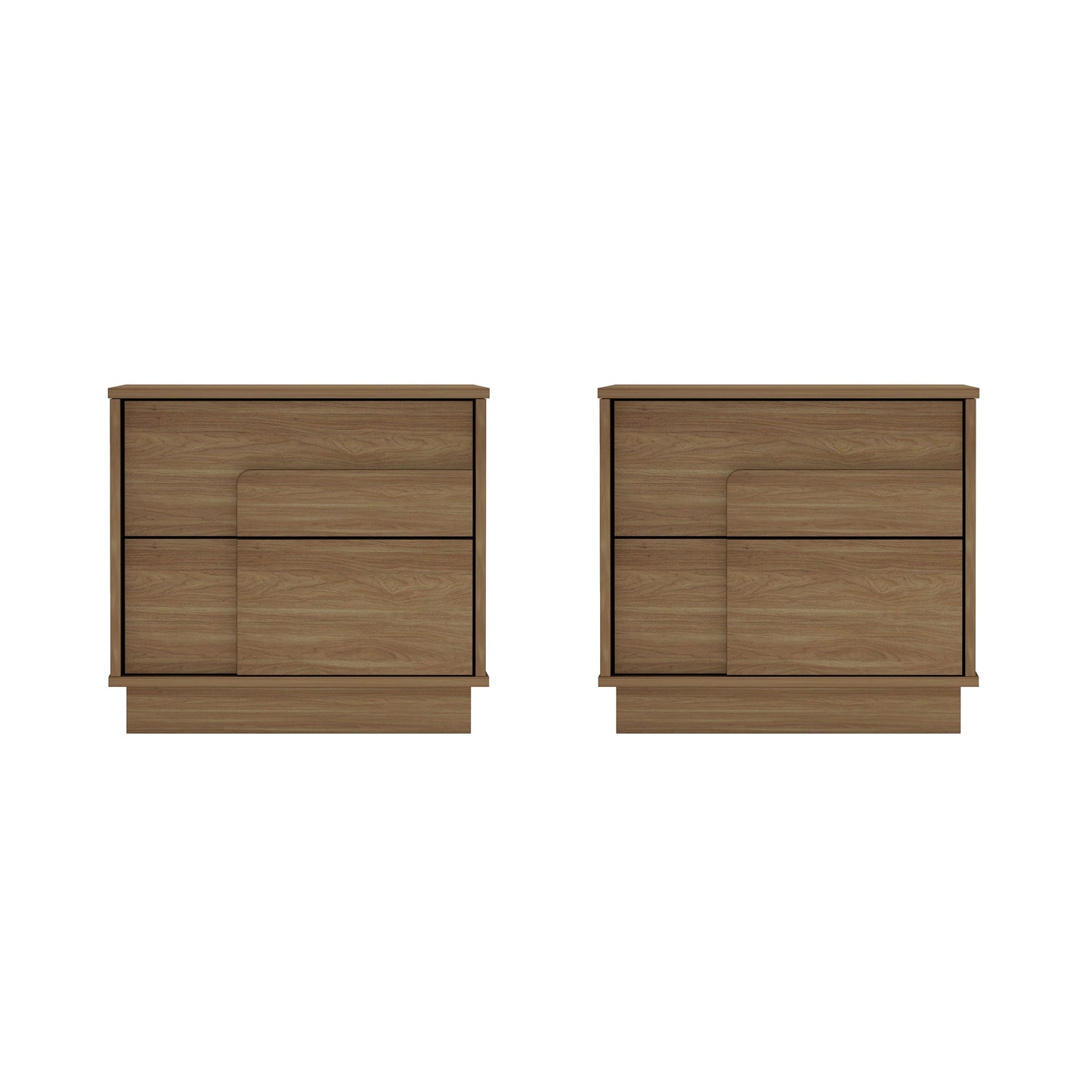 Manhattan Comfort Horizon Nightstand - Set of 2