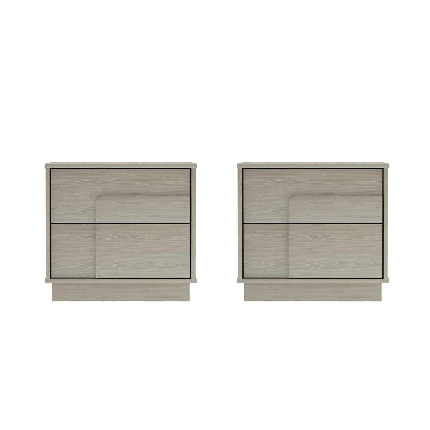 Manhattan Comfort Horizon Nightstand - Set of 2