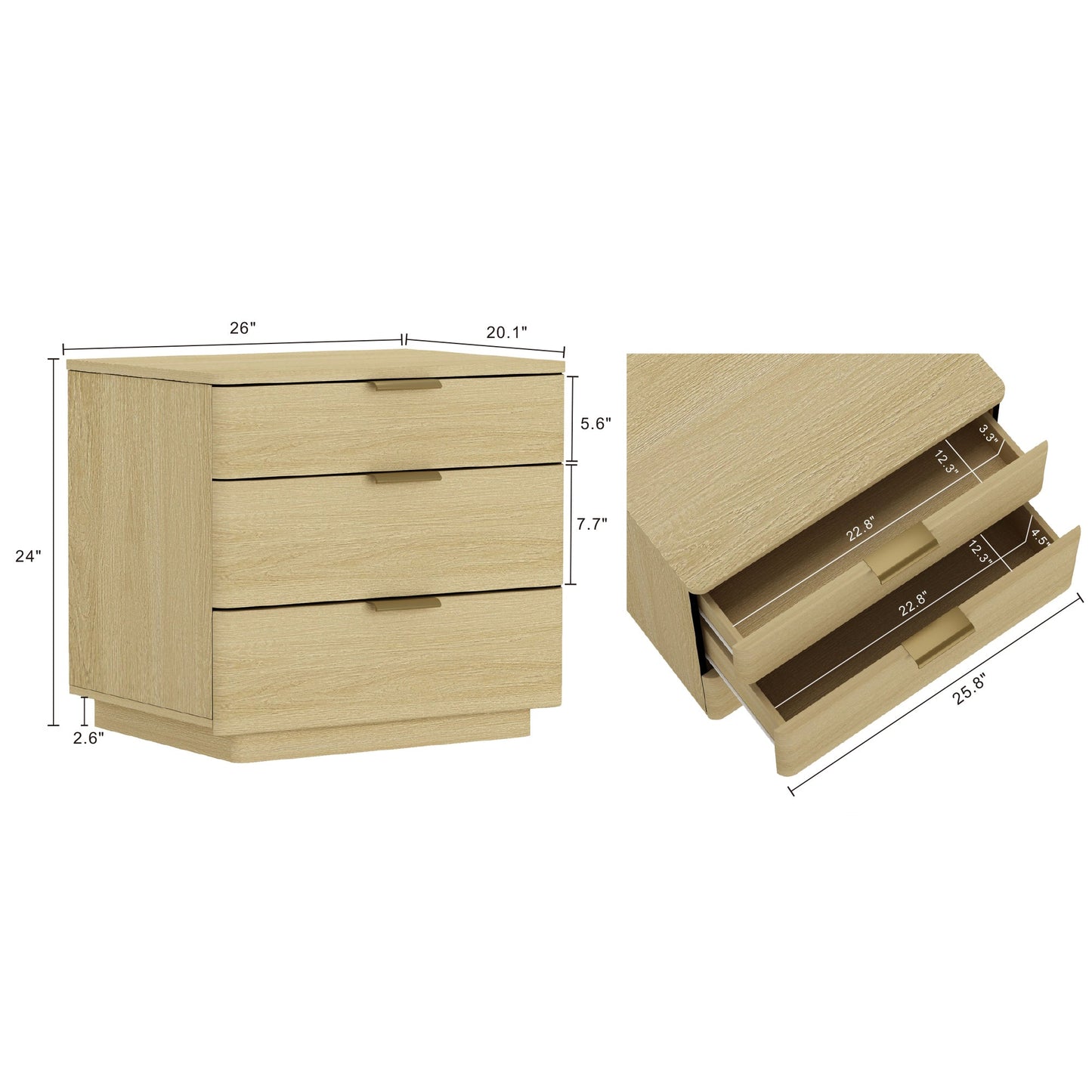 Manhattan Comfort Payton Nightstand - Set of 2