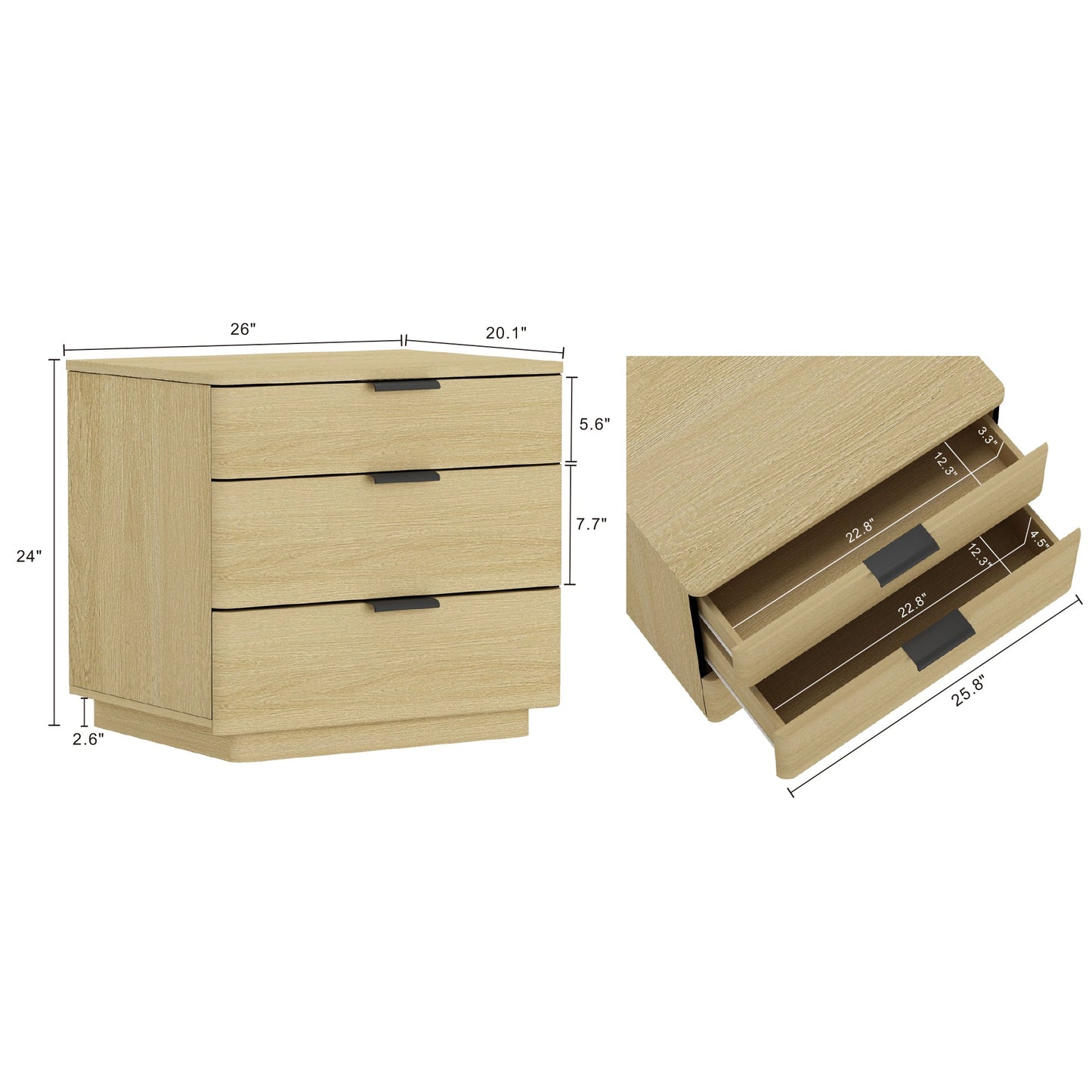 Manhattan Comfort Payton Nightstand - Set of 2