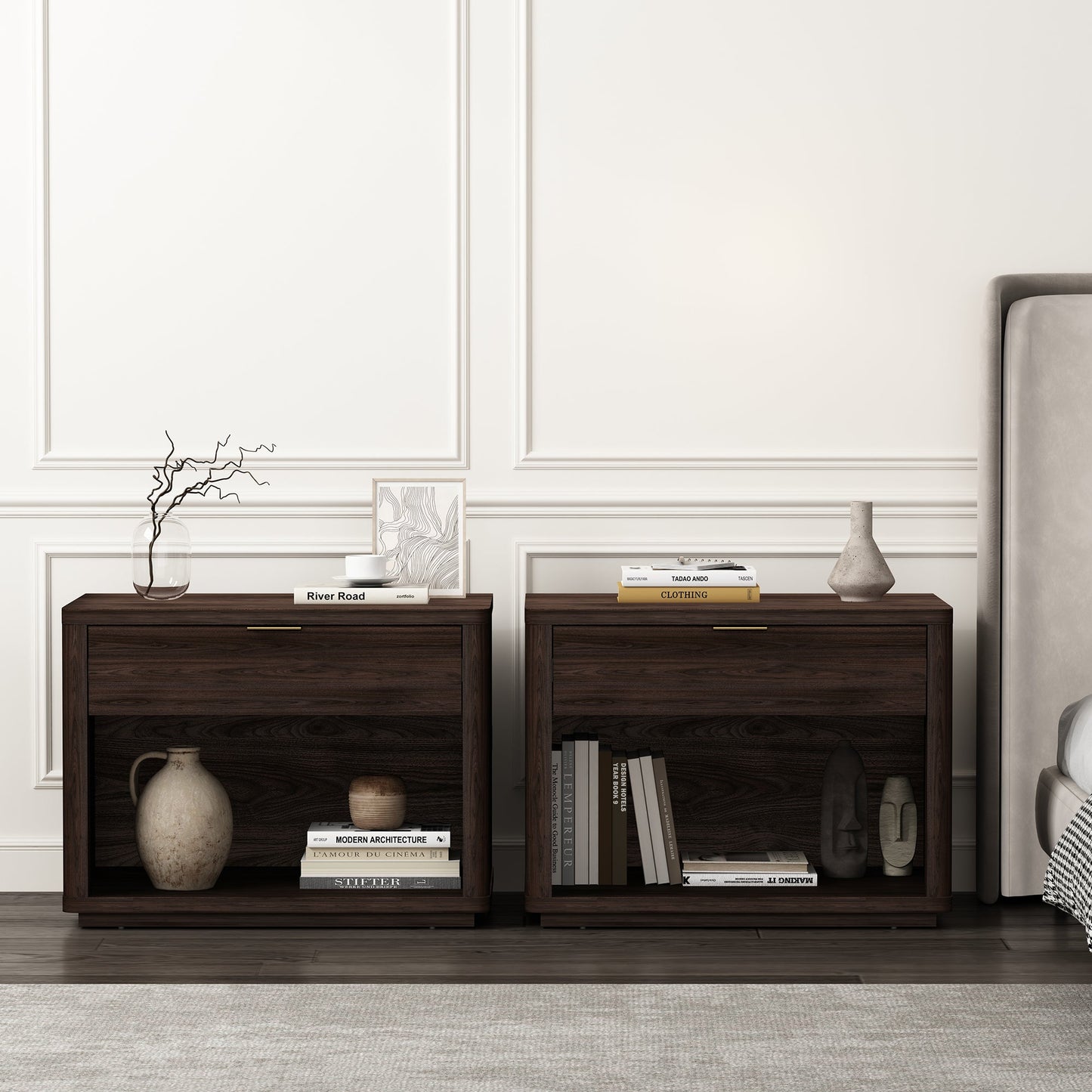 Manhattan Comfort Evelyn 32" Nightstand 2.0 - Set of 2