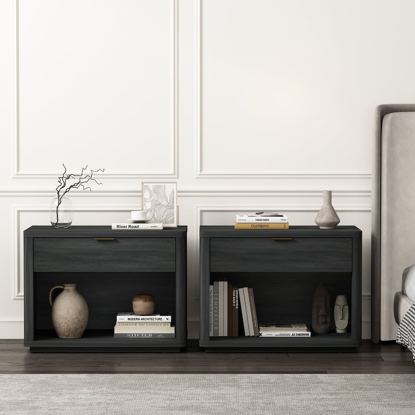 Manhattan Comfort Evelyn 32" Nightstand 2.0 - Set of 2