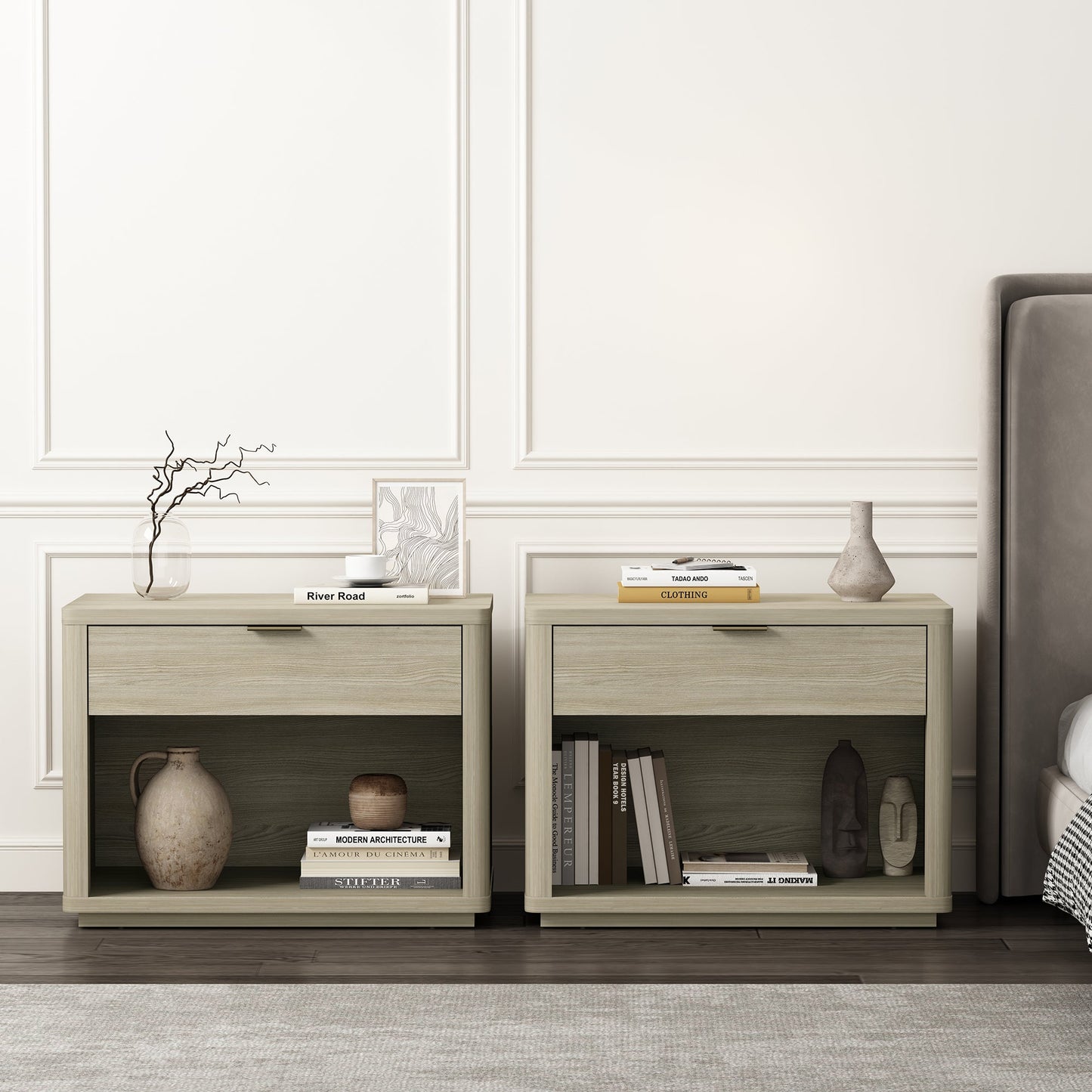 Manhattan Comfort Evelyn 32" Nightstand 2.0 - Set of 2