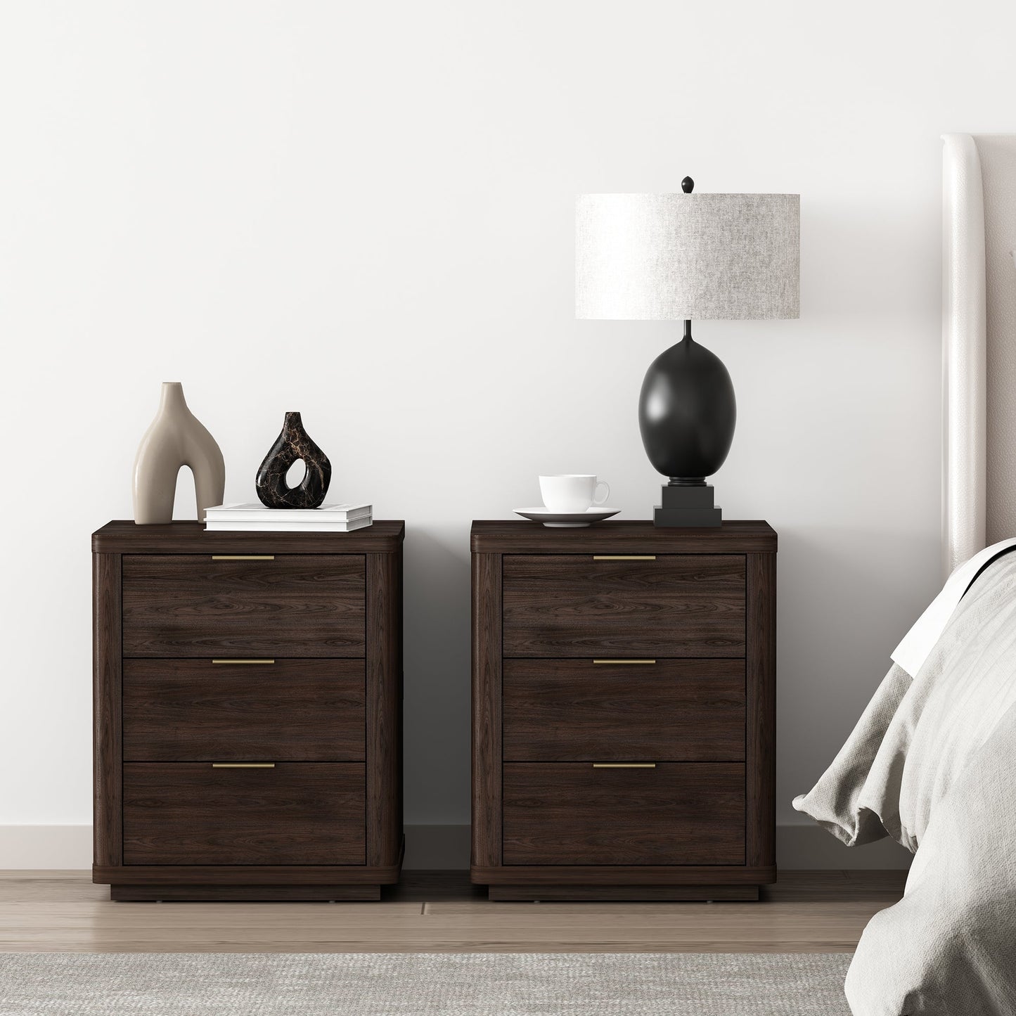 Manhattan Comfort Evelyn Nightstand - Set of 2