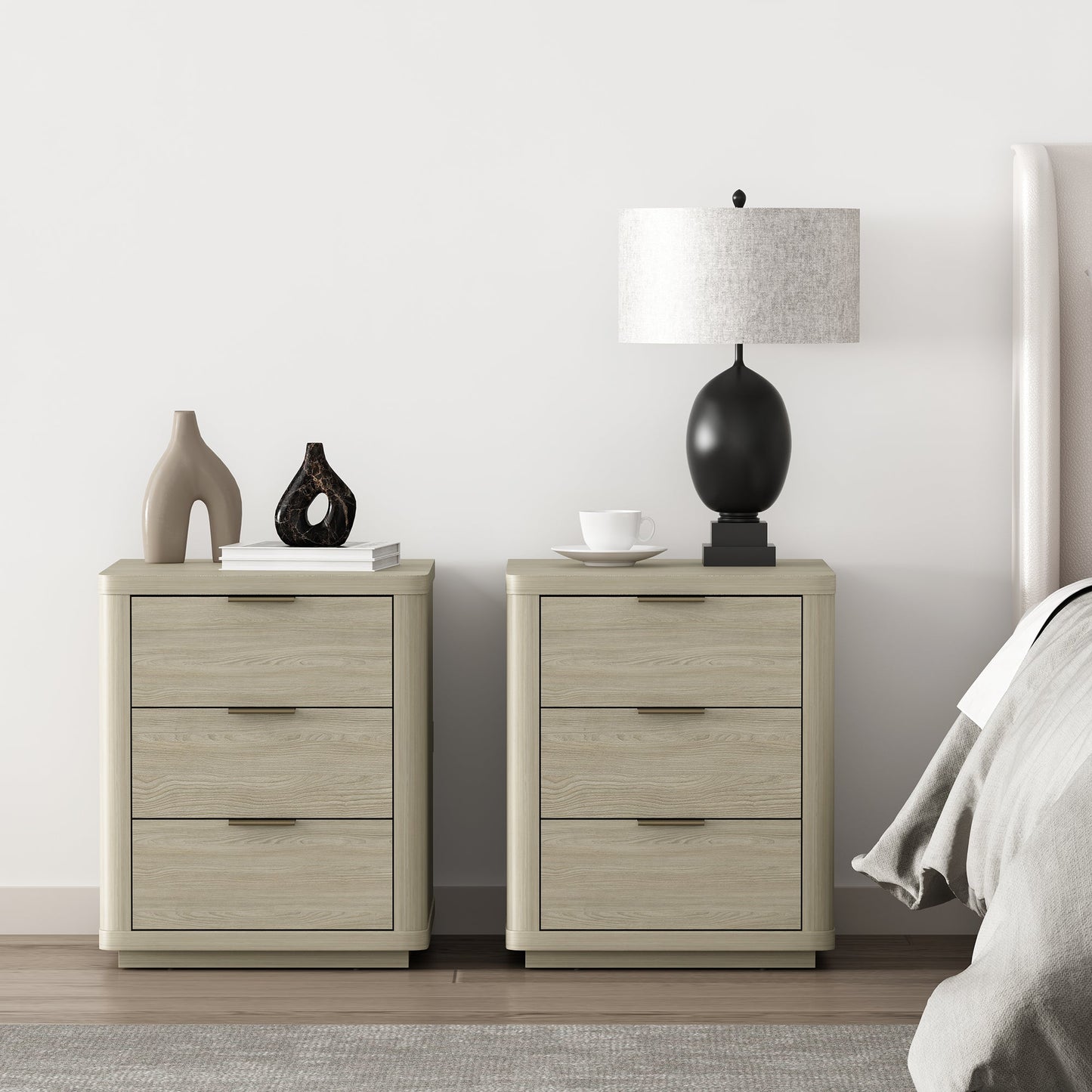 Manhattan Comfort Evelyn Nightstand - Set of 2