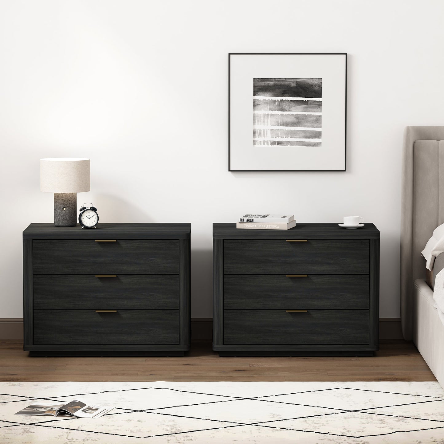Manhattan Comfort Evelyn 32" Nightstand 4.0 - Set of 2