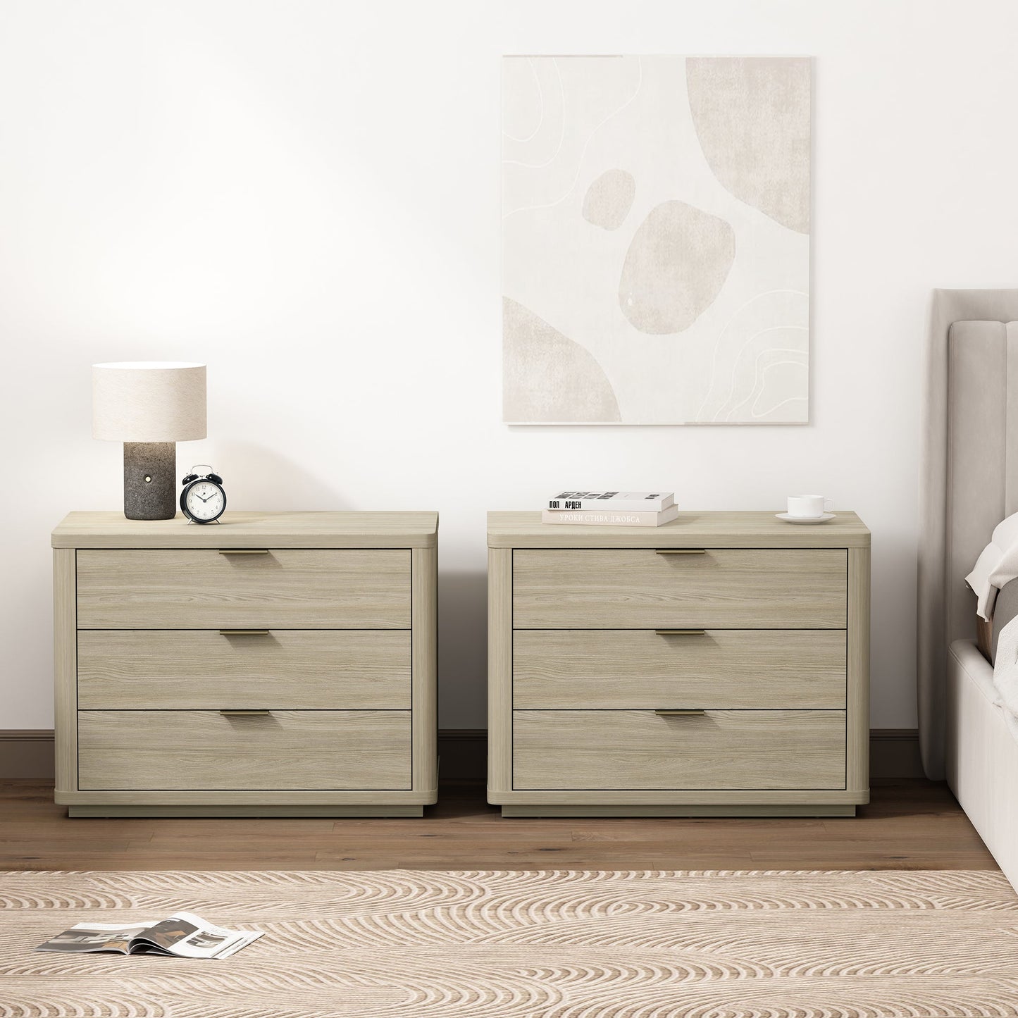 Manhattan Comfort Evelyn 32" Nightstand 4.0 - Set of 2