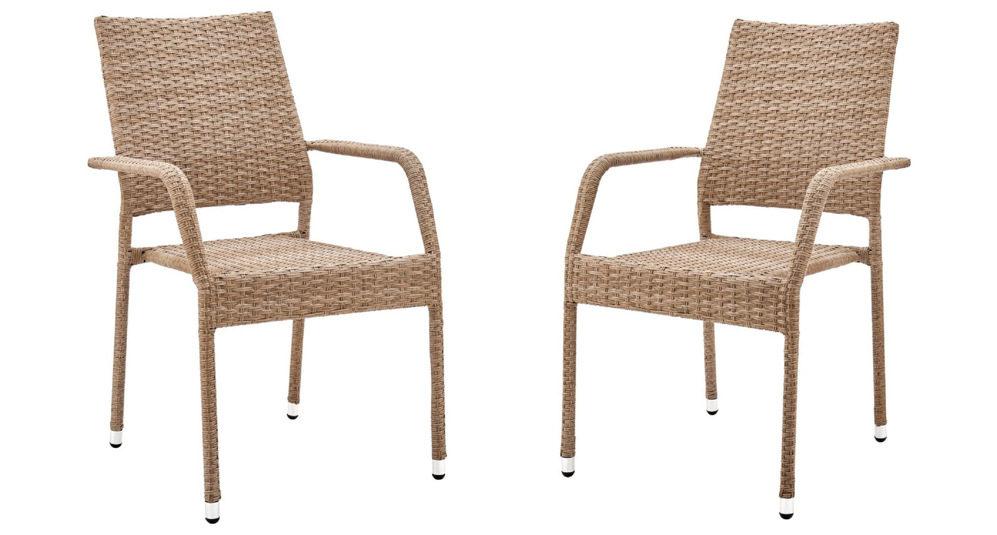 Manhattan Comfort Genoa Patio Dining Armchair - Set of 2