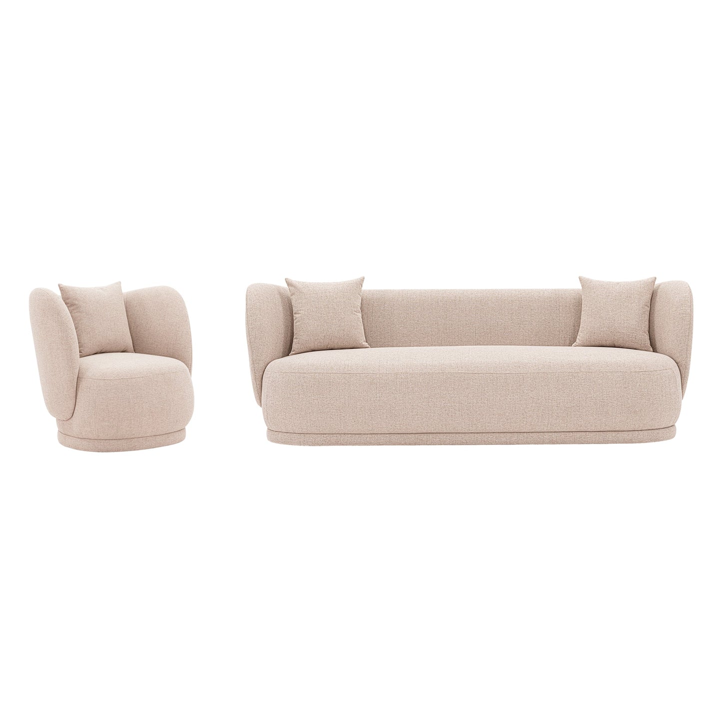 Manhattan Comfort 2-Piece Siri Sofa and Accent Chair