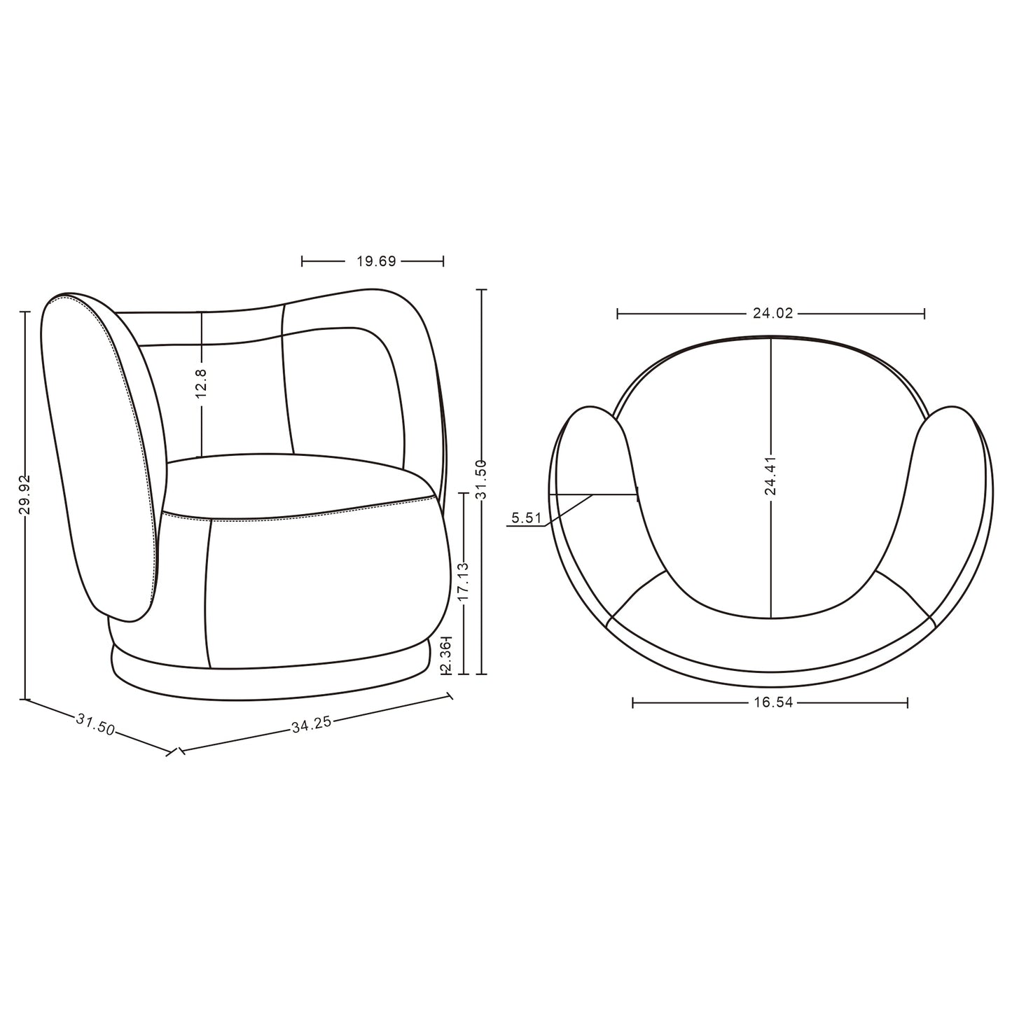Manhattan Comfort 2-Piece Siri Sofa and Accent Chair
