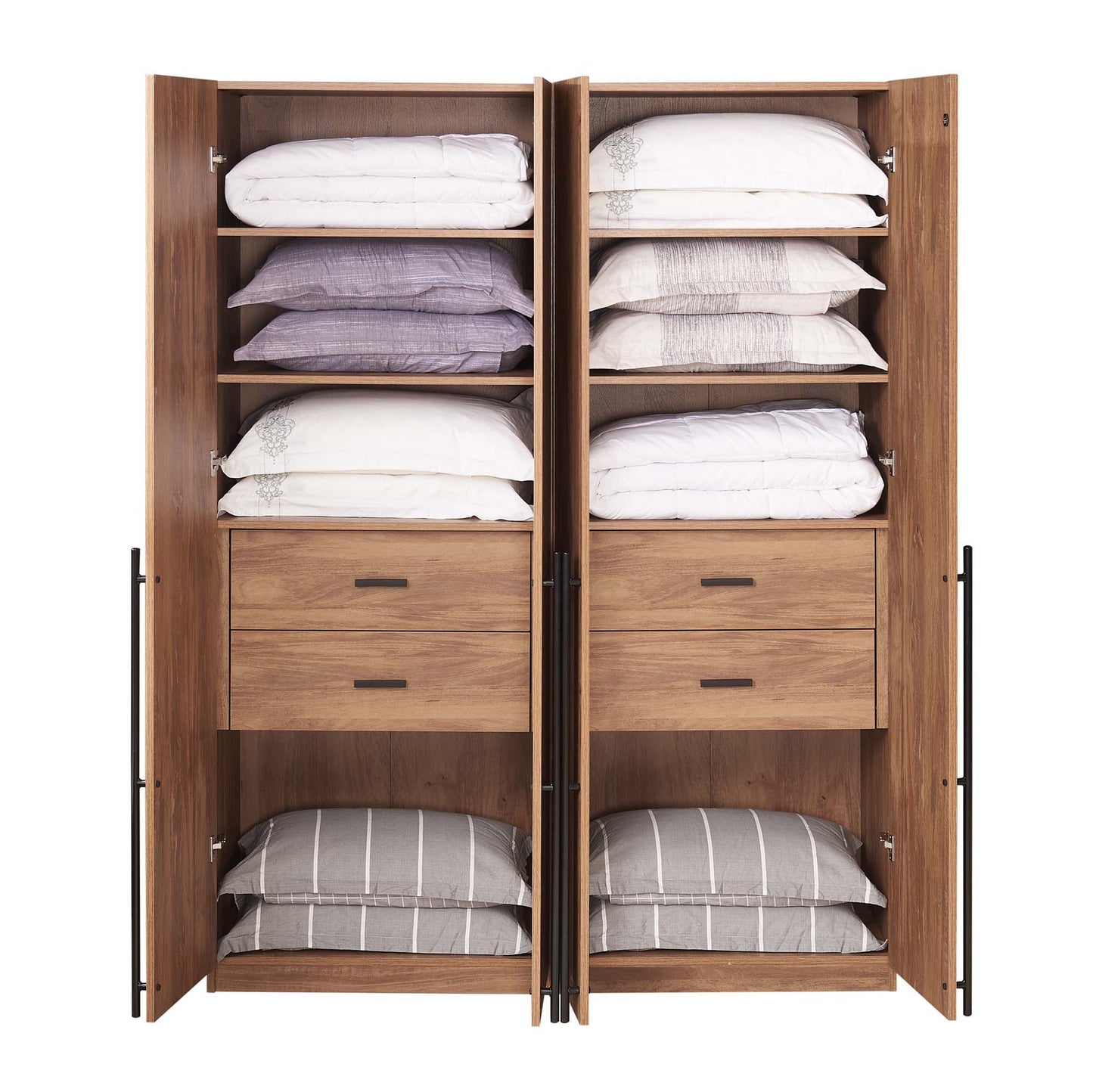 Manhattan Comfort Lee Wardrobe Closet 1.0 - Set of 2