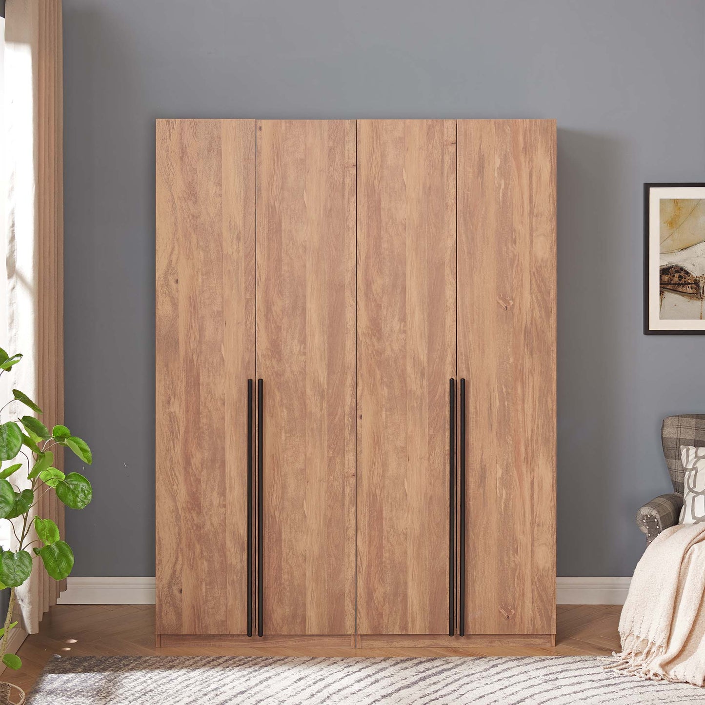 Manhattan Comfort 2-Piece Lee Wardrobe Closet 1.0 and 3.0