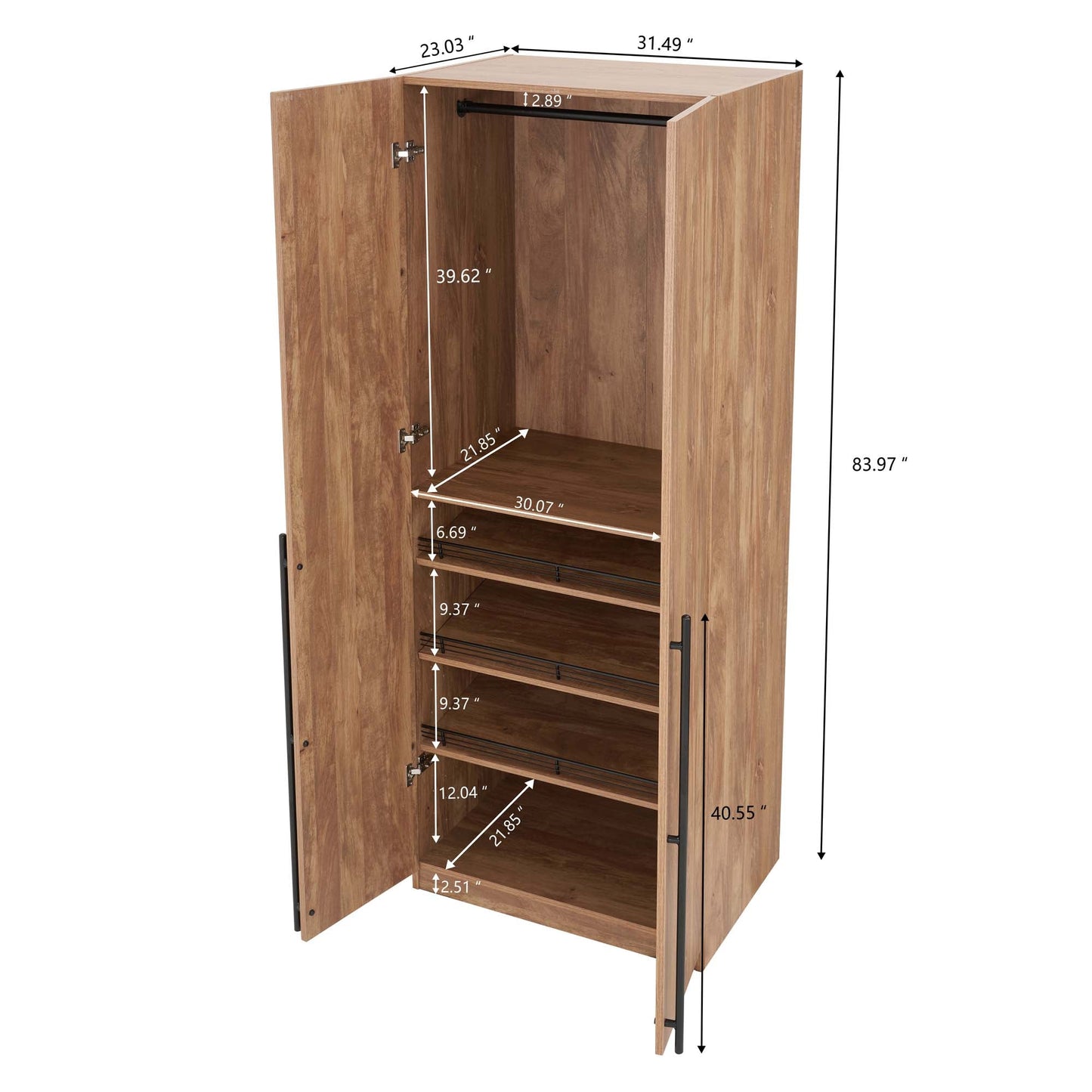 Manhattan Comfort 2-Piece Lee Wardrobe Closet 1.0 and 3.0