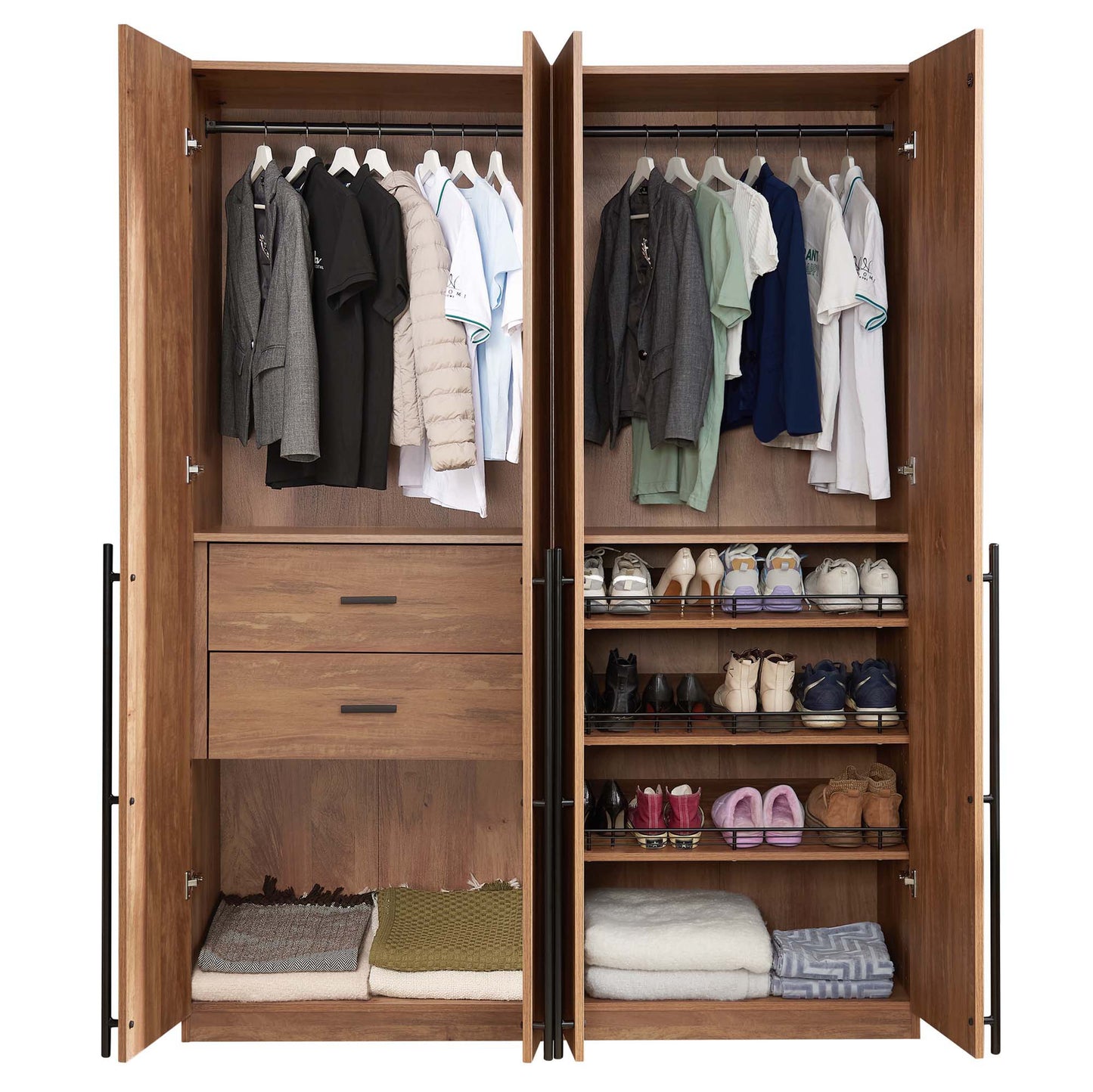 Manhattan Comfort 2-Piece Lee Wardrobe Closet 1.0 and 3.0
