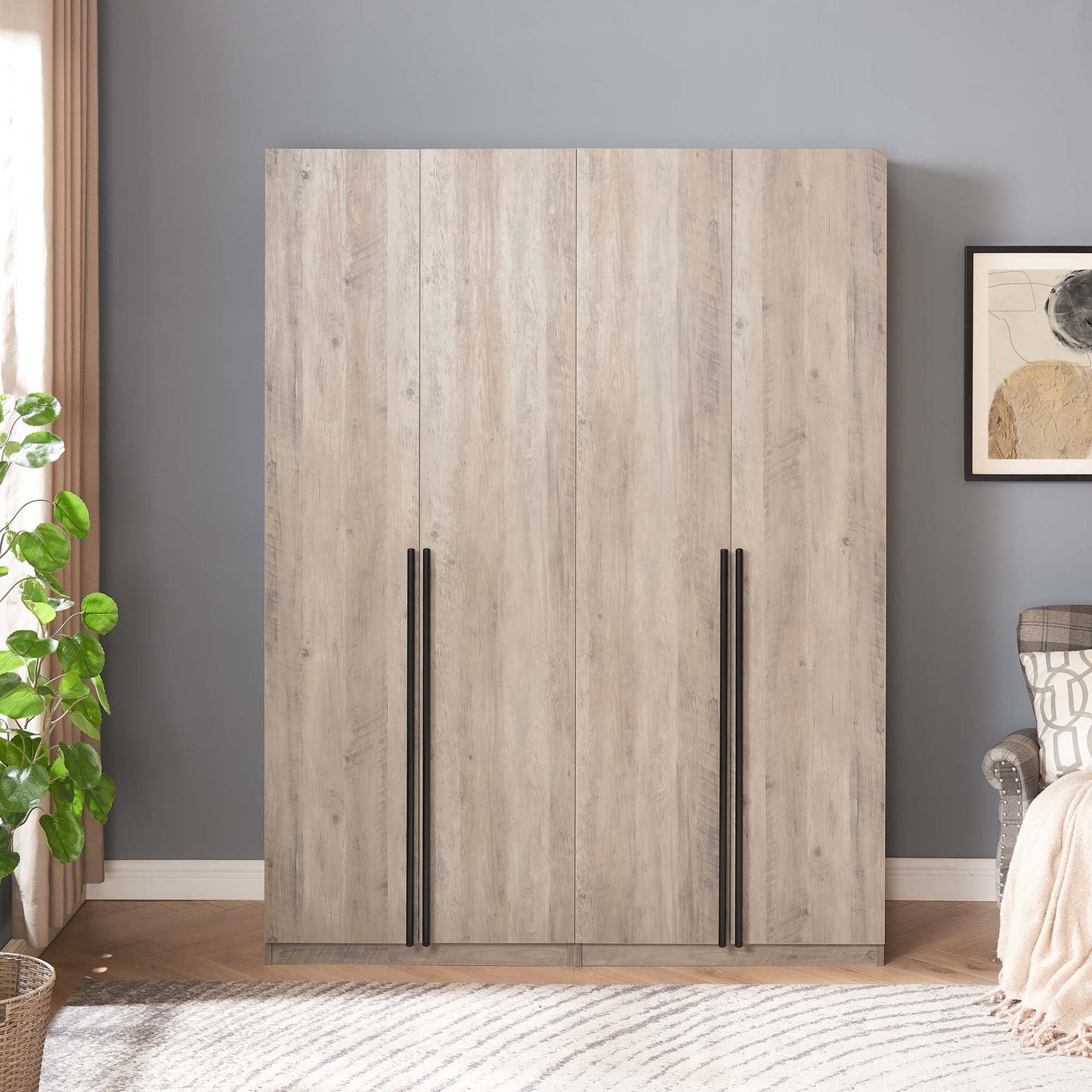 Manhattan Comfort 2-Piece Lee Wardrobe Closet 1.0 and 3.0