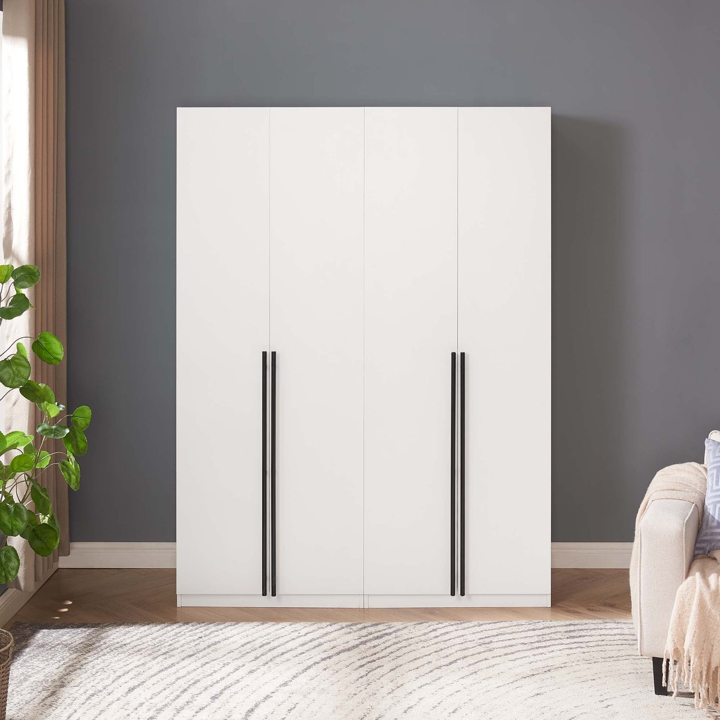 Manhattan Comfort 2-Piece Lee Wardrobe Closet 1.0 and 3.0