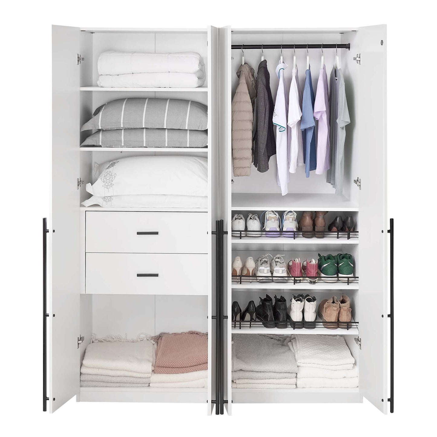 Manhattan Comfort 2-Piece Lee Wardrobe Closet 1.0 and 3.0