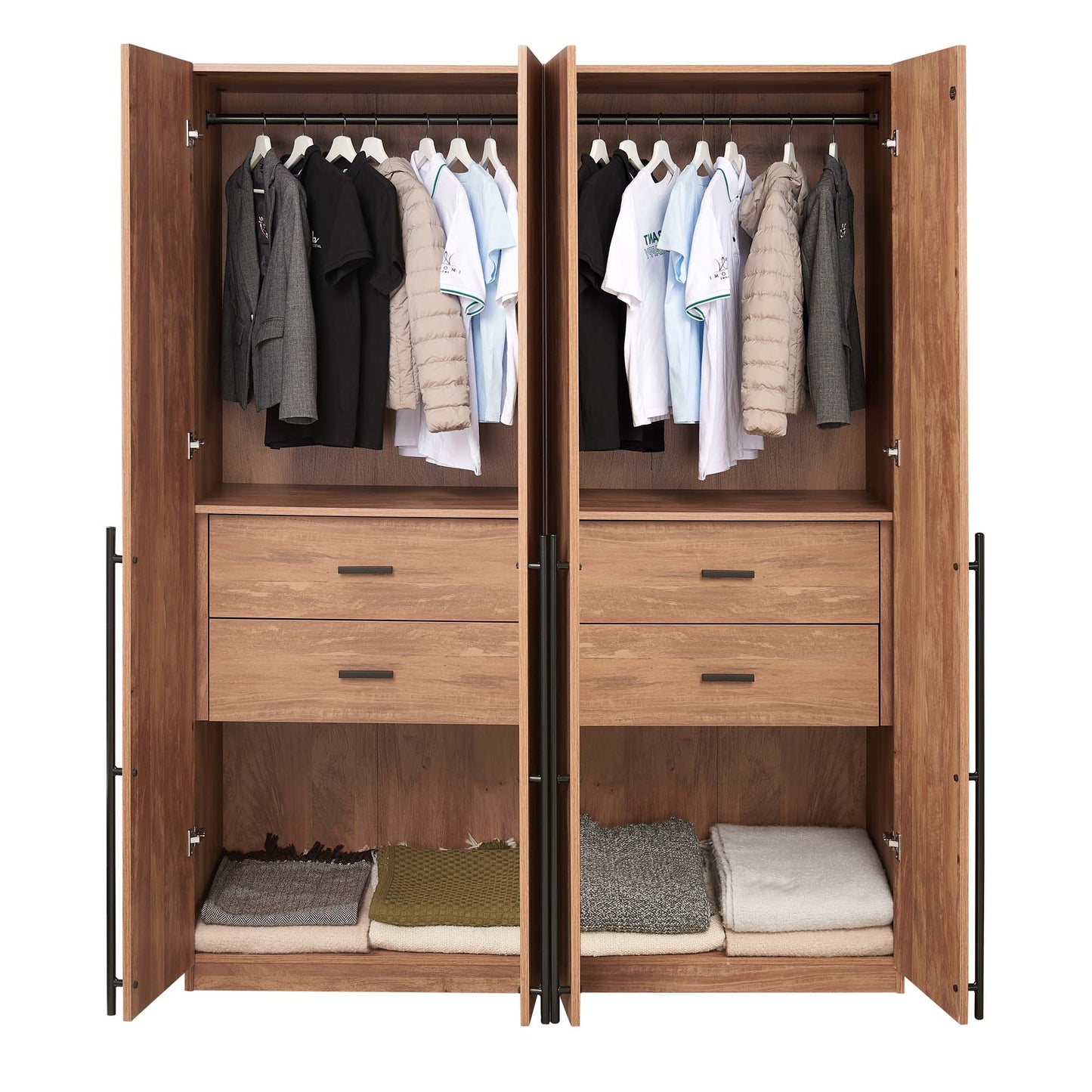 Manhattan Comfort Lee Wardrobe Closet 2.0 - Set of 2