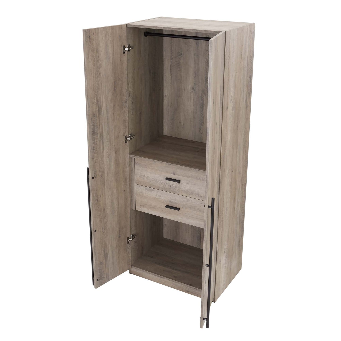 Manhattan Comfort Lee Wardrobe Closet 2.0 - Set of 2