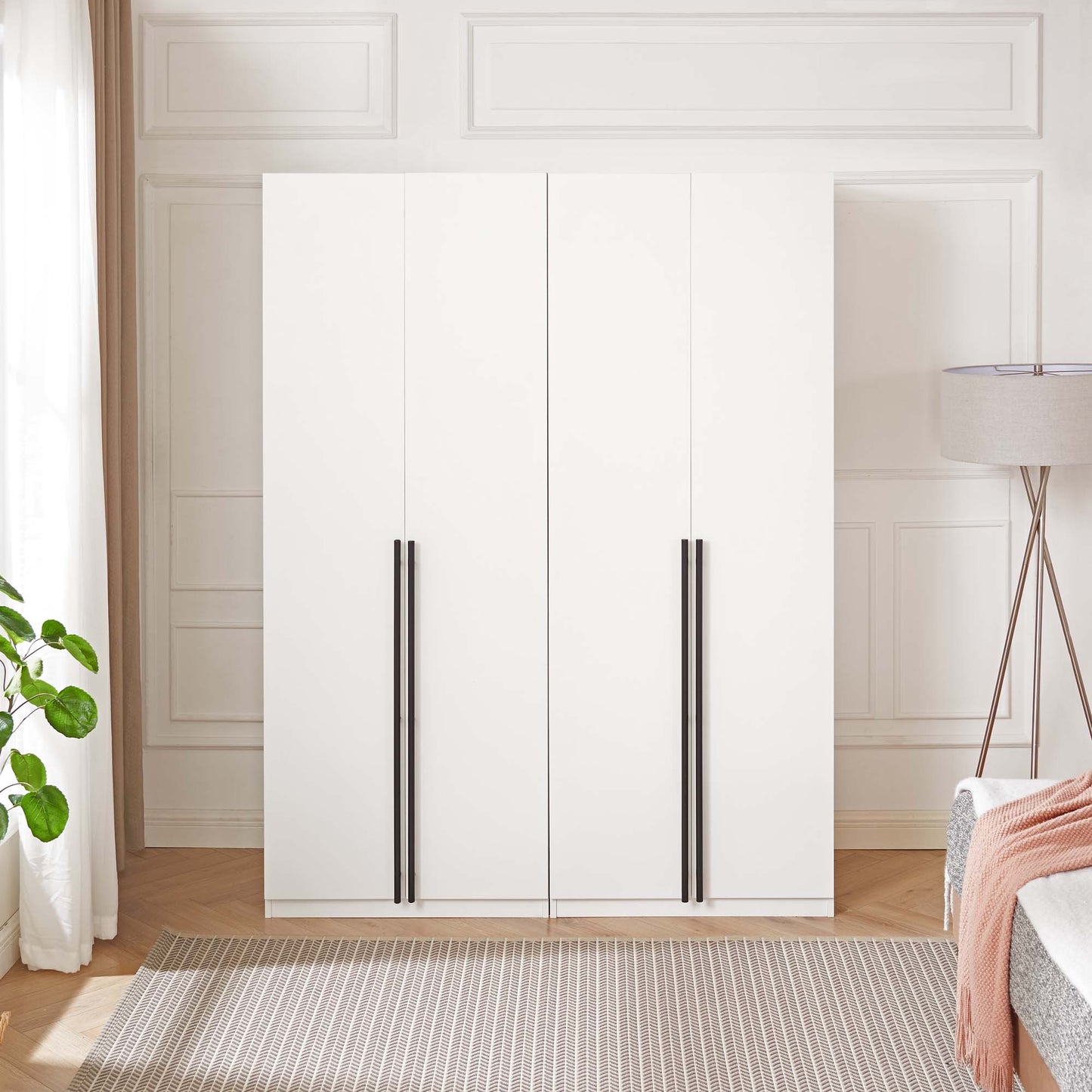 Manhattan Comfort Lee Wardrobe Closet 2.0 - Set of 2