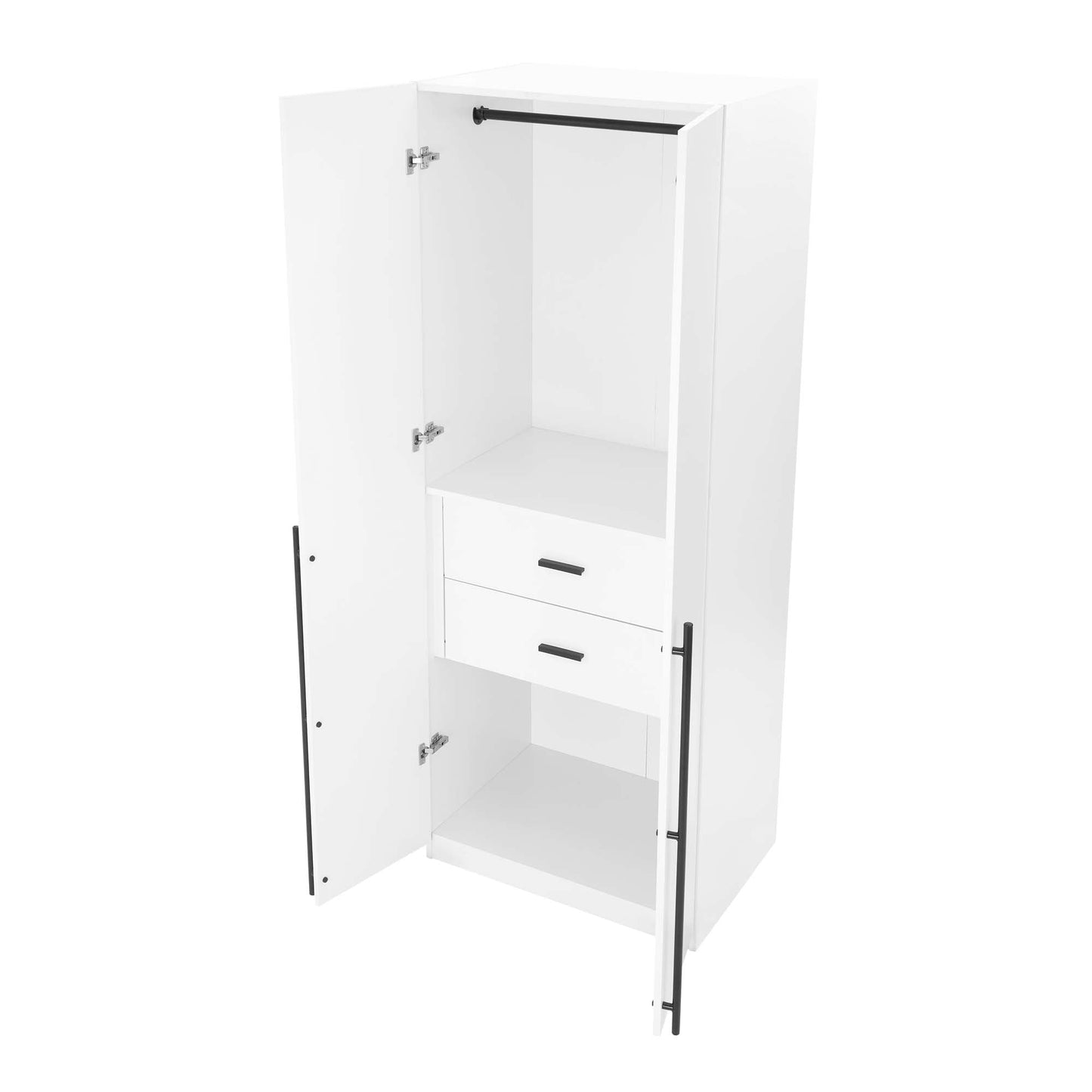 Manhattan Comfort 2-Piece Lee Wardrobe Closet 2.0 and 3.0