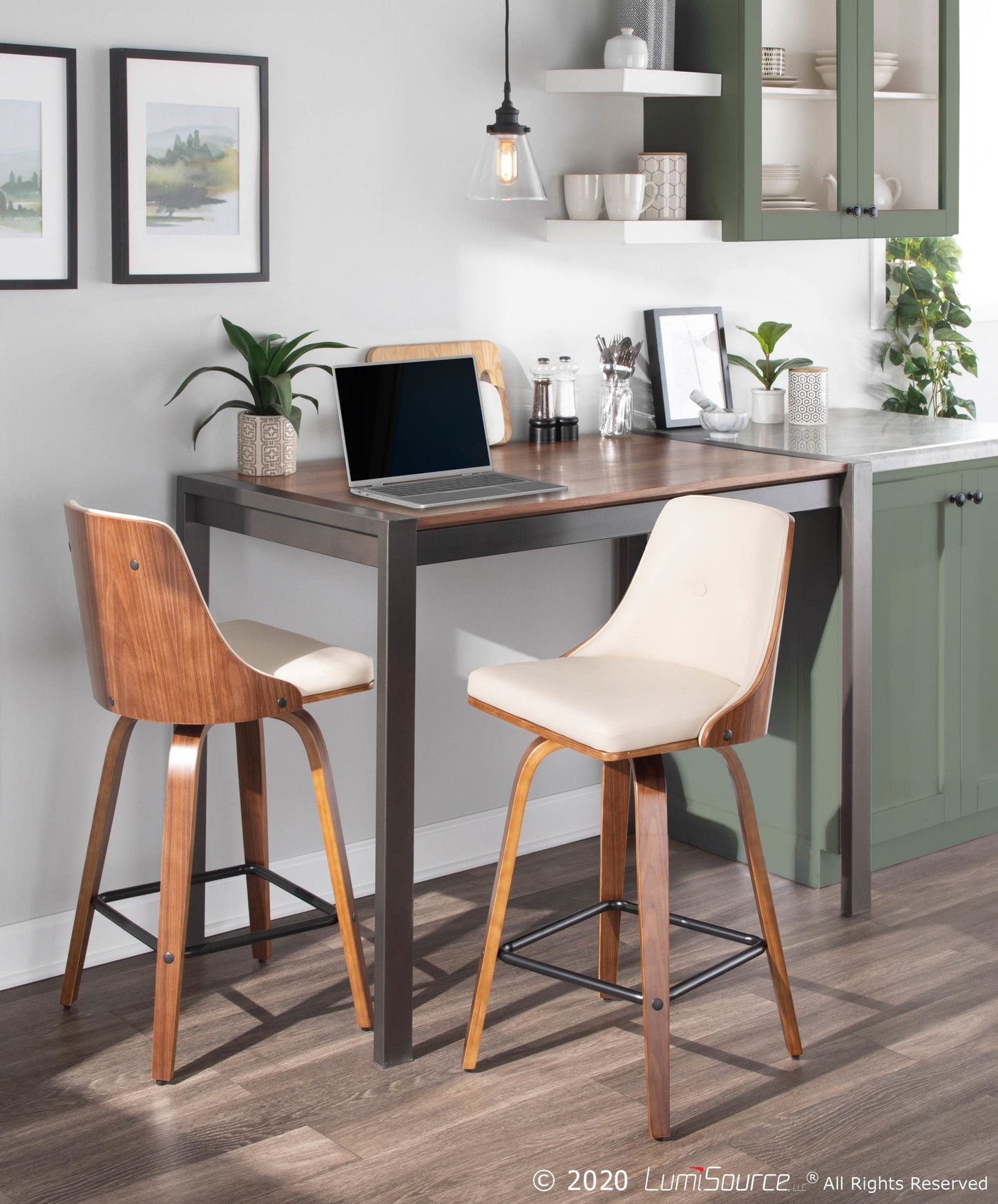 Majestic Office Furniture 26" Fixed-Height Counter Stool - Set of 2