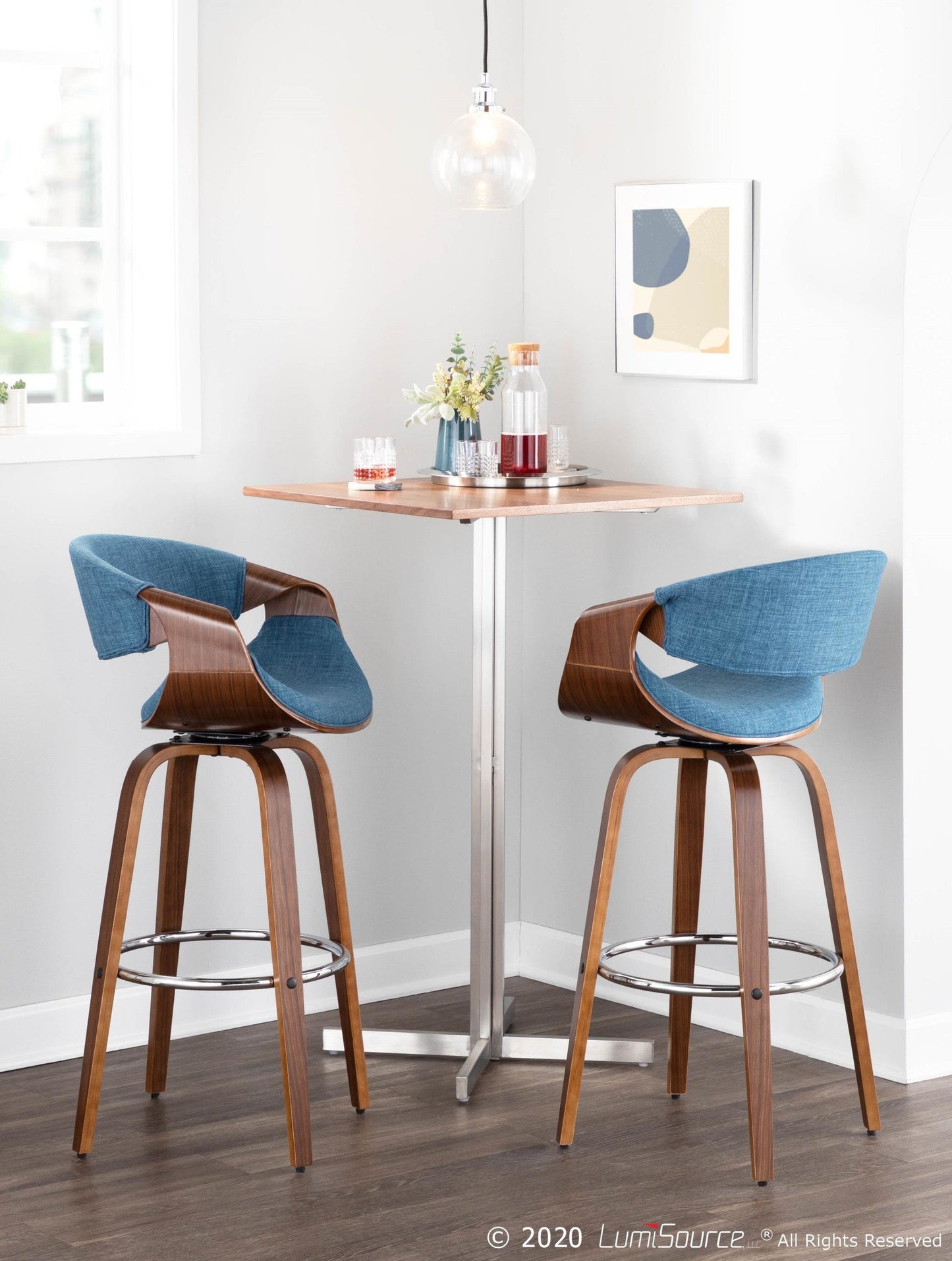 Majestic Office Furniture 30'' Fixed-Height Barstool - Set of 2