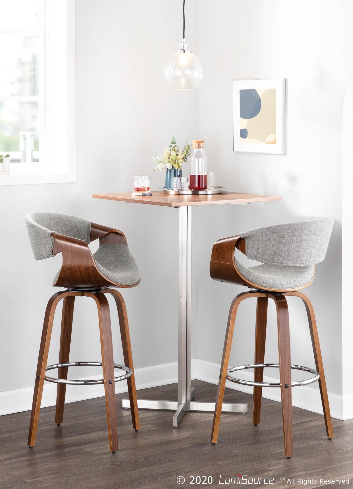 Majestic Office Furniture 30'' Fixed-Height Barstool - Set of 2