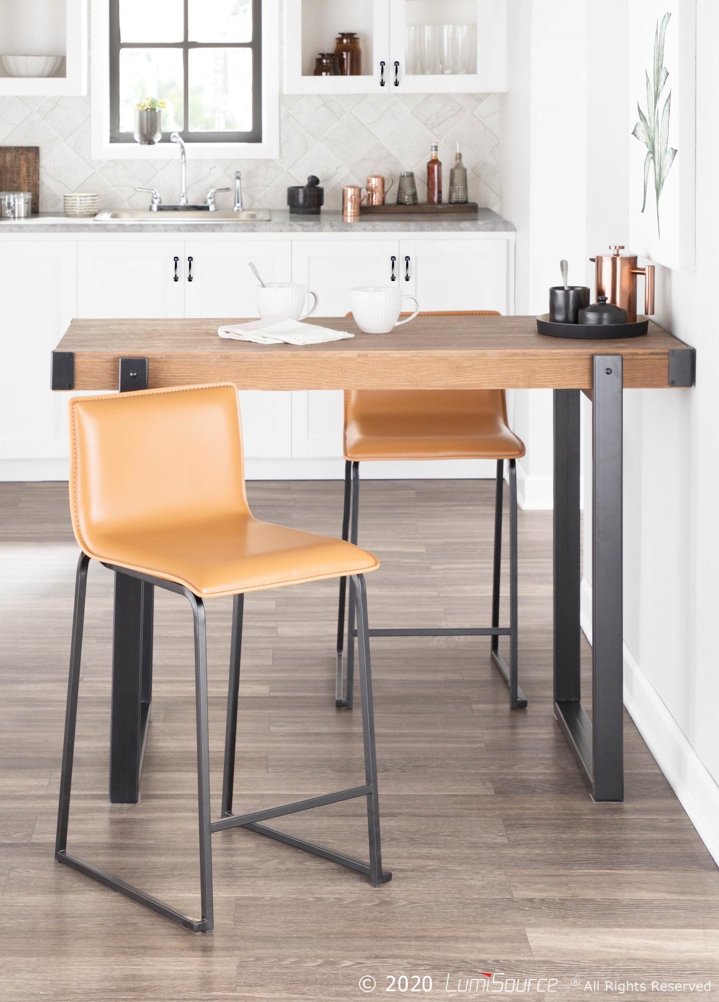 Majestic Office Furniture 26" Fixed-Height Counter Stool - Set of 2