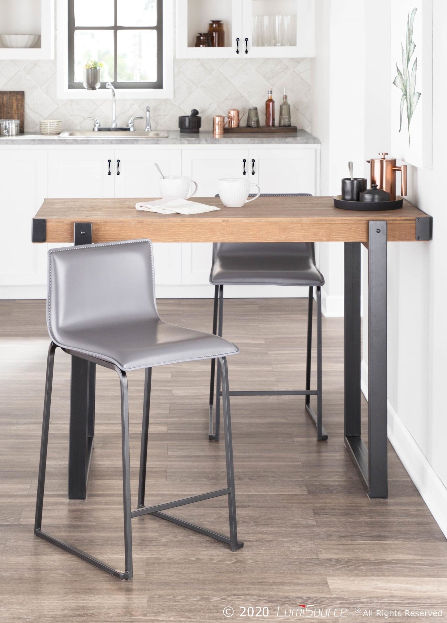 Majestic Office Furniture 26" Fixed-Height Counter Stool - Set of 2