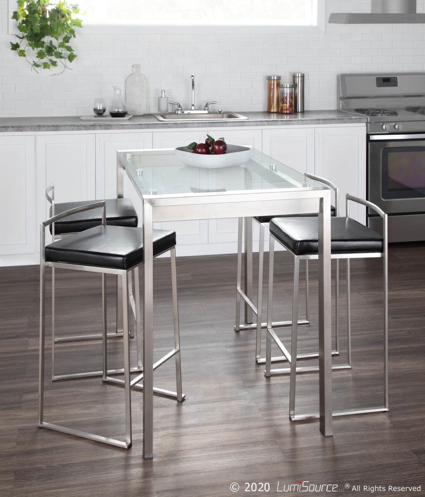 Majestic Office Furniture Stacker 26" Fixed-Height Counter Stool - Set Of 3