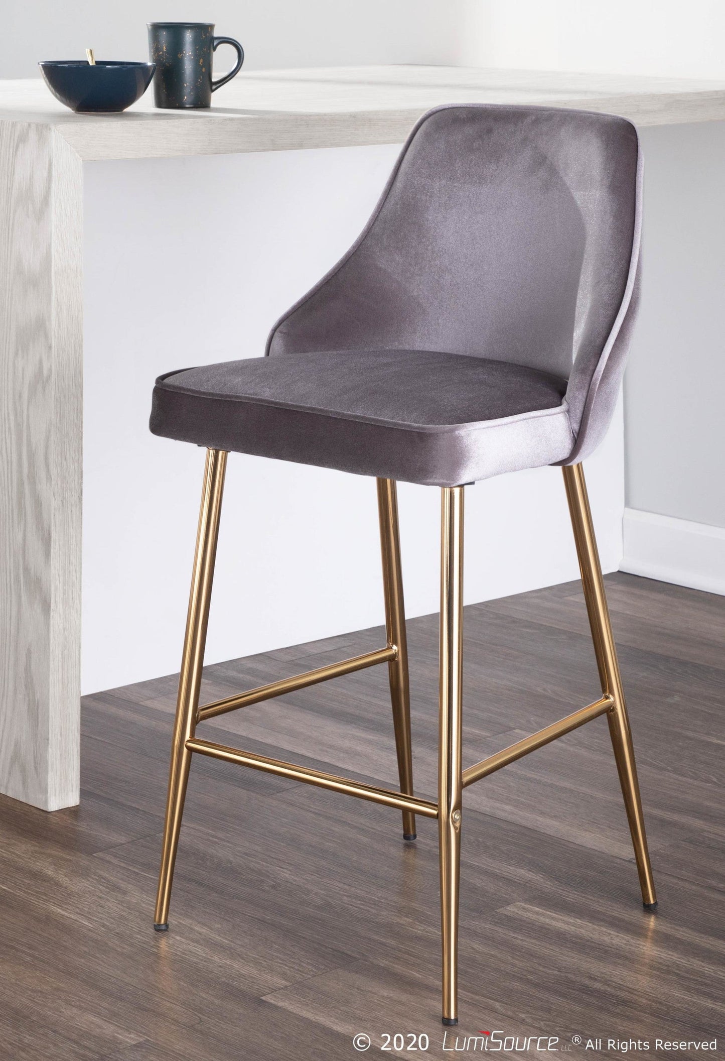 Majestic Office Furniture 25" Fixed-Height Counter Stool - Set of 2