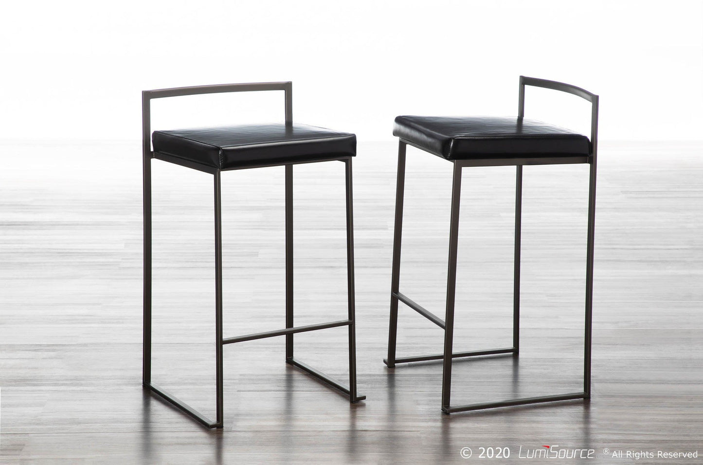 Majestic Office Furniture Stacker 26" Fixed-Height Counter Stool - Set Of 3