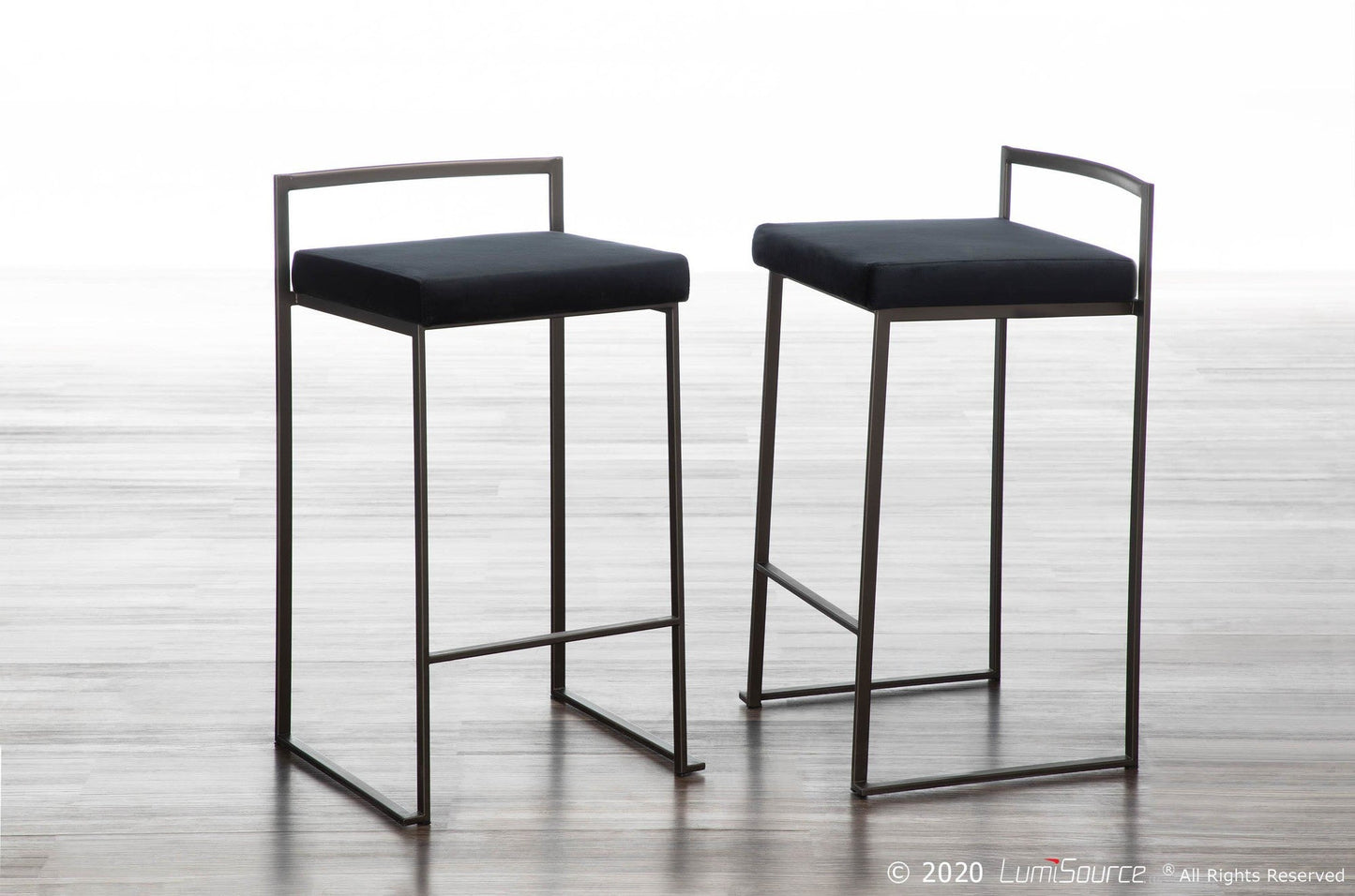 Majestic Office Furniture Stacker 26" Fixed-Height Counter Stool - Set Of 3
