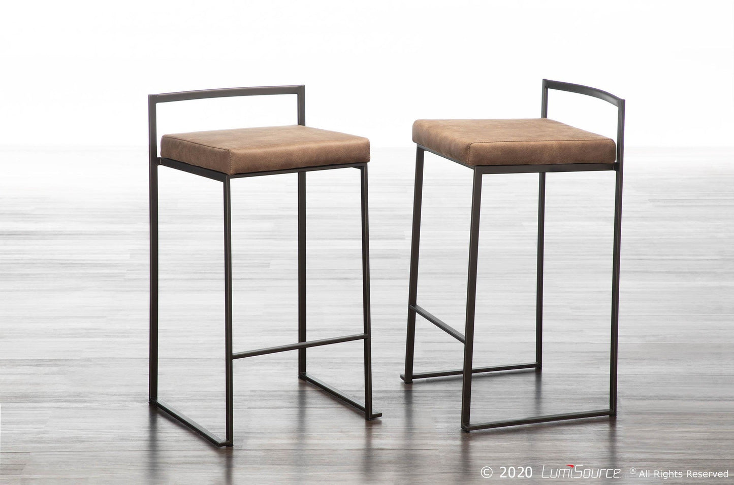 Majestic Office Furniture Stacker 26" Fixed-Height Counter Stool - Set Of 3