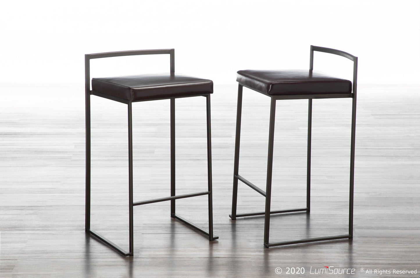 Majestic Office Furniture Stacker 26" Fixed-Height Counter Stool - Set Of 3