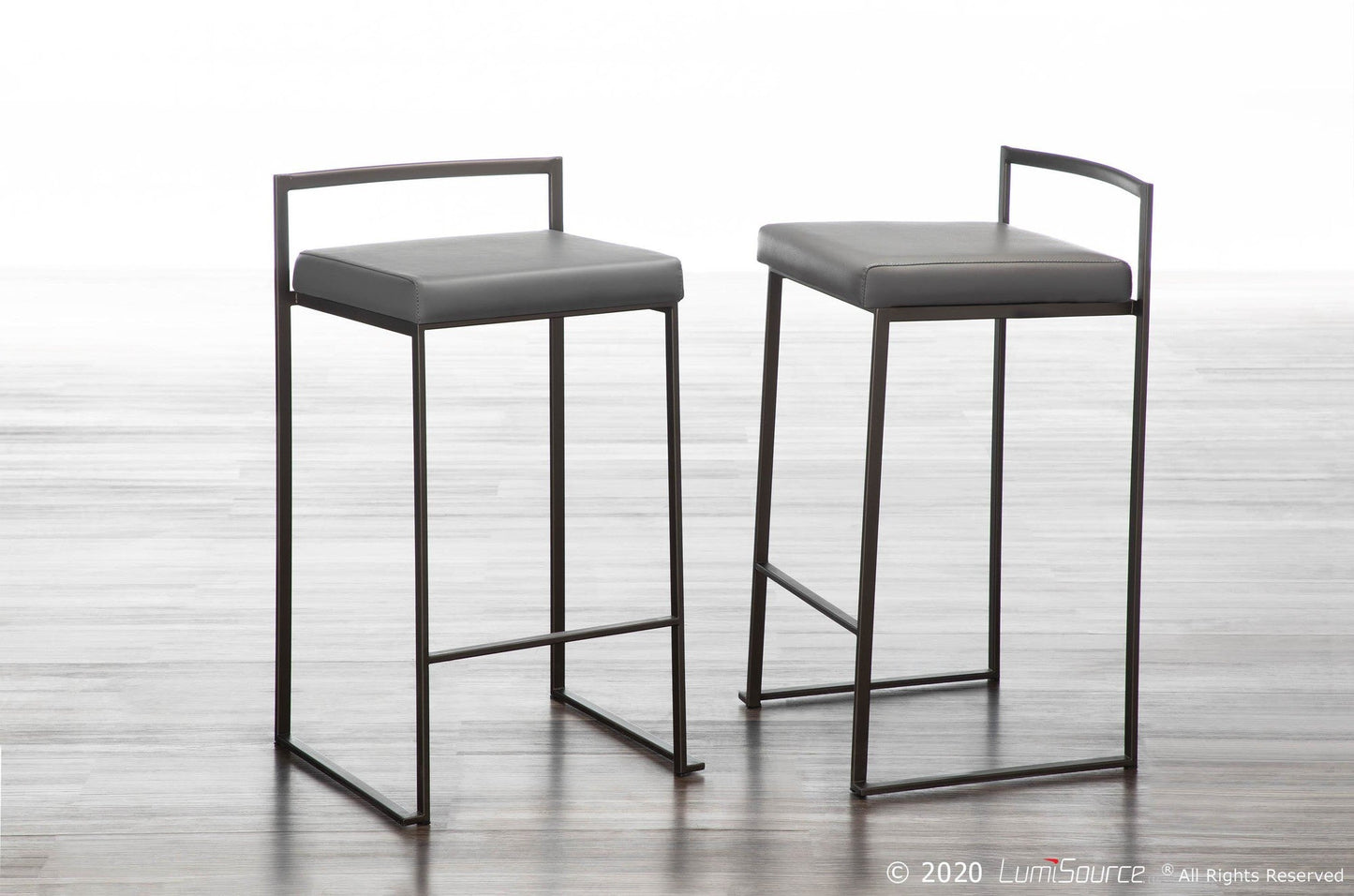 Majestic Office Furniture Stacker 26" Fixed-Height Counter Stool - Set Of 3