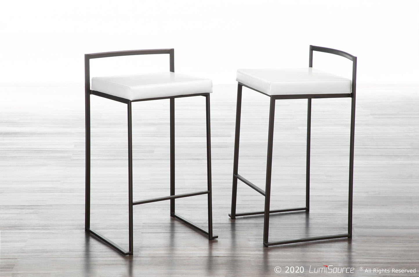 Majestic Office Furniture Stacker 26" Fixed-Height Counter Stool - Set Of 3