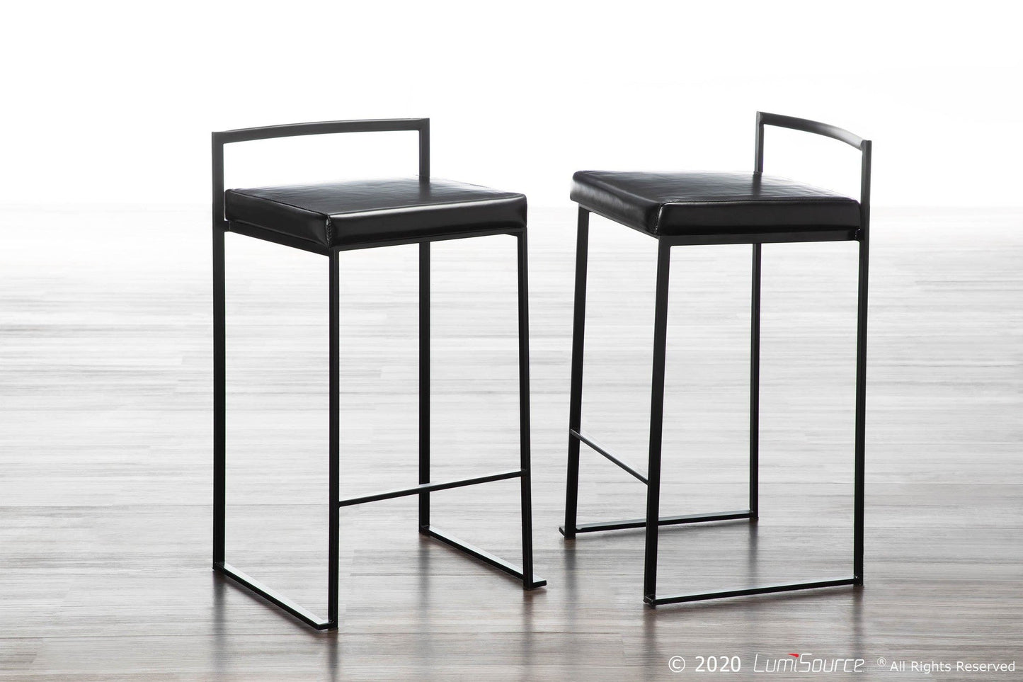 Majestic Office Furniture Stacker 26" Fixed-Height Counter Stool - Set Of 3