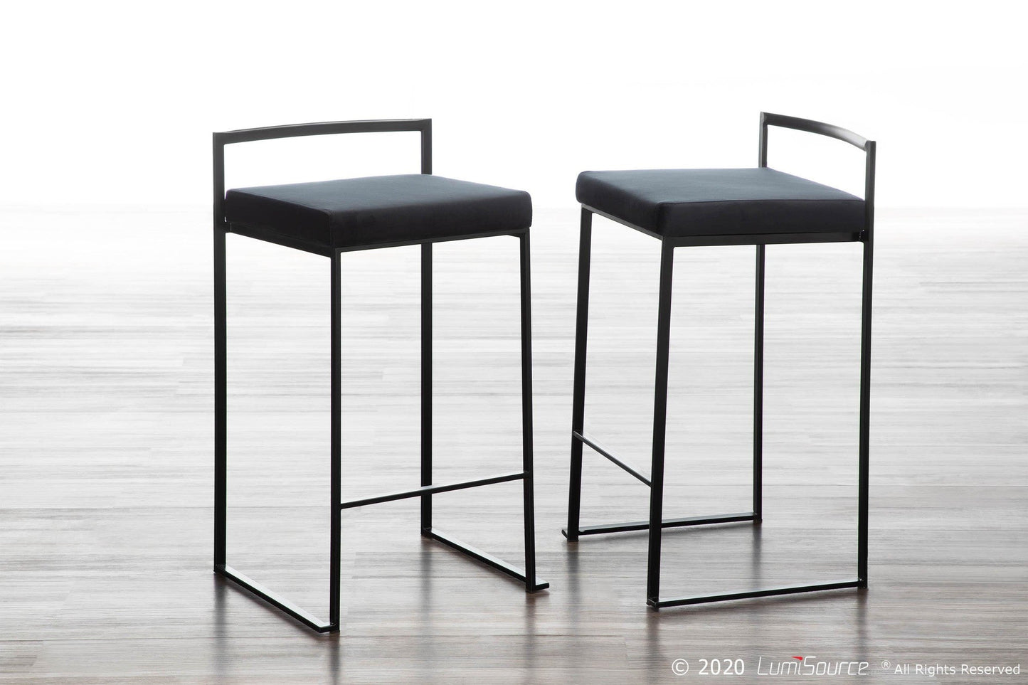 Majestic Office Furniture Stacker 26" Fixed-Height Counter Stool - Set Of 3
