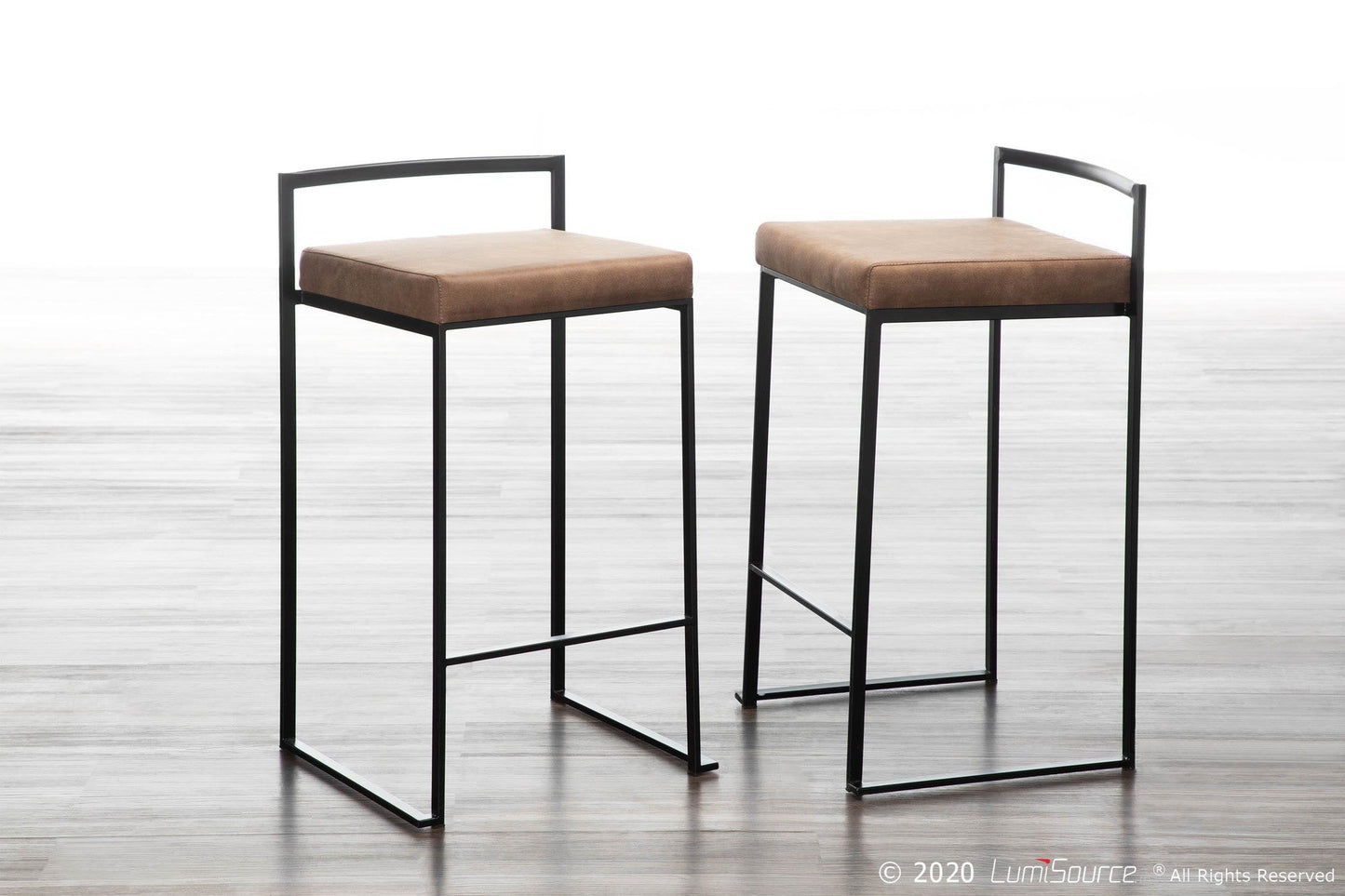 Majestic Office Furniture Stacker 26" Fixed-Height Counter Stool - Set of 2