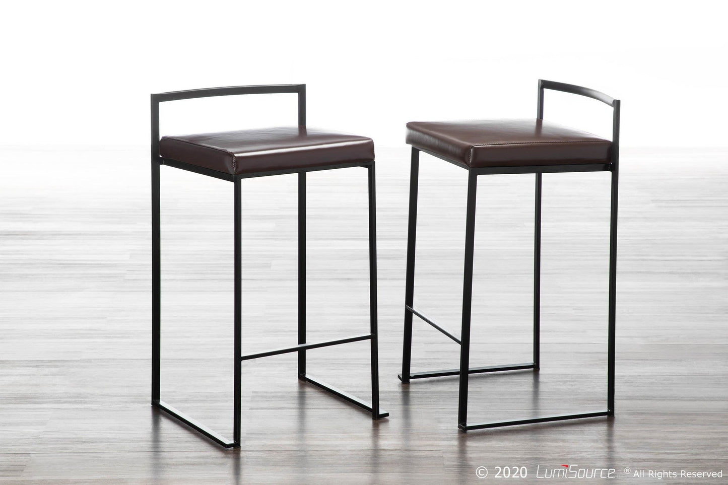 Majestic Office Furniture Stacker 26" Fixed-Height Counter Stool - Set of 2