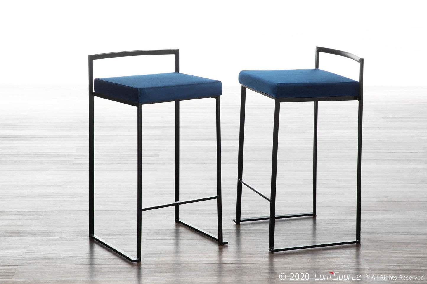 Majestic Office Furniture Stacker 26" Fixed-Height Counter Stool - Set Of 3