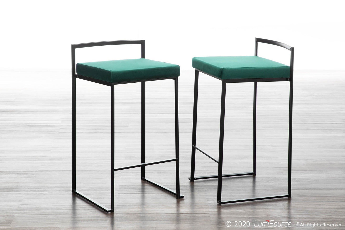 Majestic Office Furniture Stacker 26" Fixed-Height Counter Stool - Set Of 3