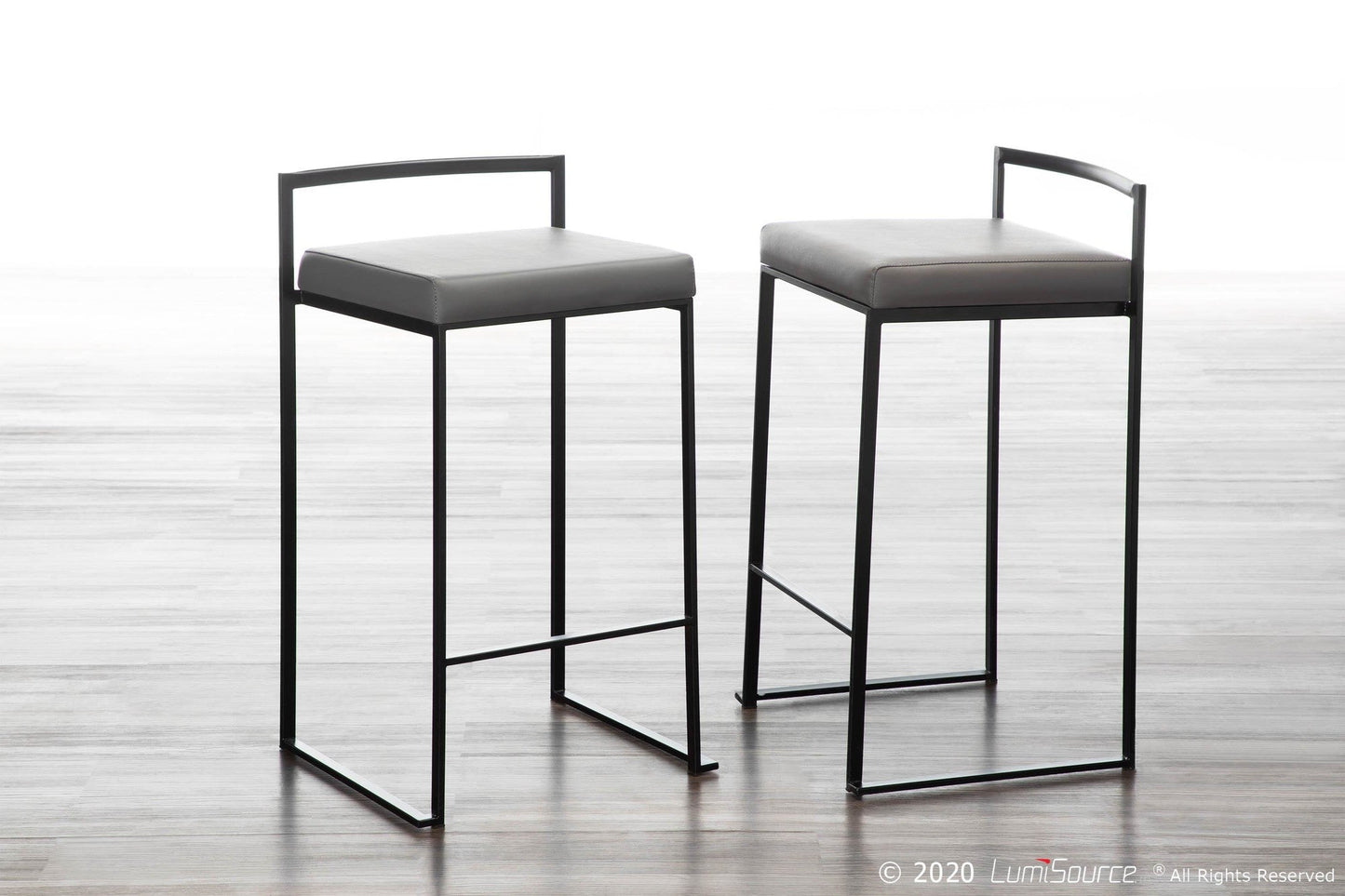 Majestic Office Furniture Stacker 26" Fixed-Height Counter Stool - Set Of 3
