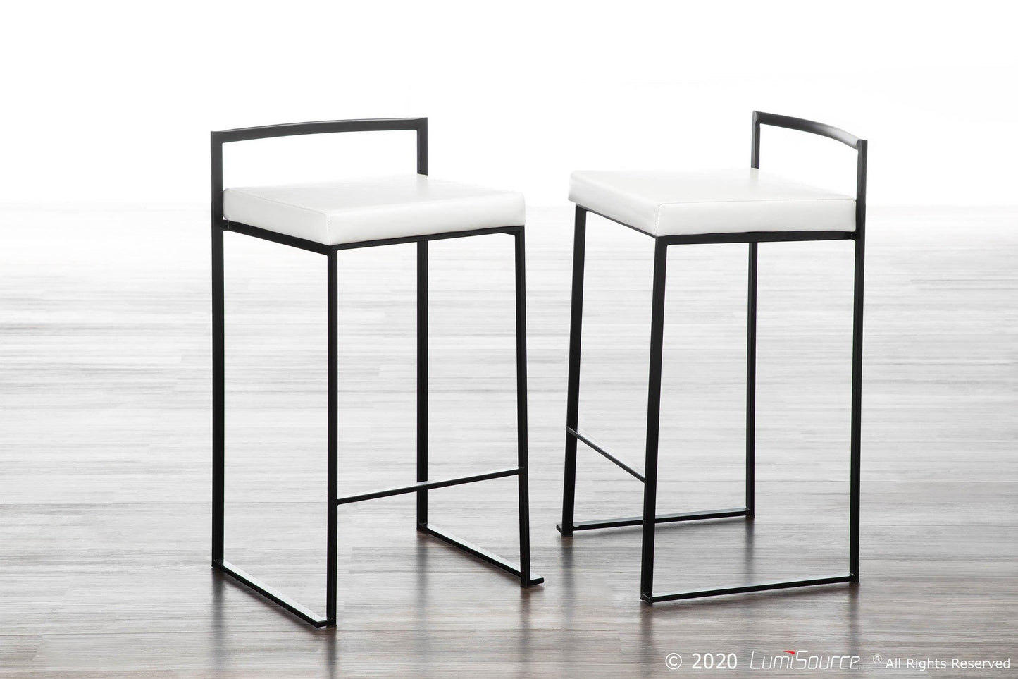 Majestic Office Furniture Stacker 26" Fixed-Height Counter Stool - Set Of 3