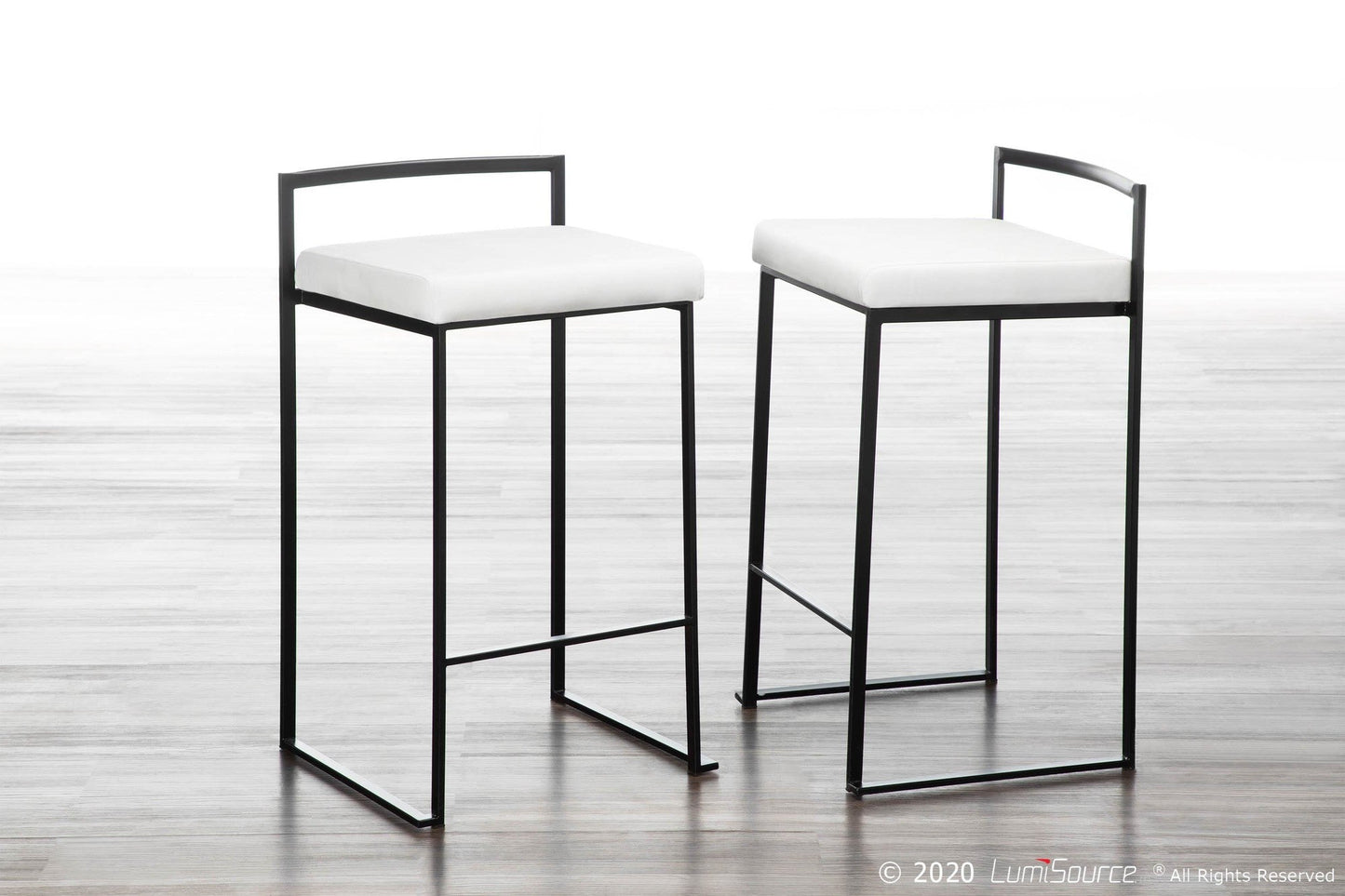 Majestic Office Furniture Stacker 26" Fixed-Height Counter Stool - Set Of 3