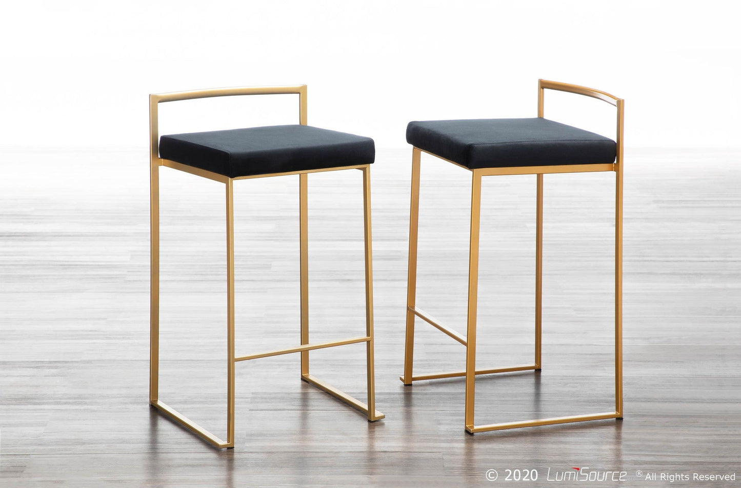 Majestic Office Furniture Stacker 26" Fixed-Height Counter Stool - Set Of 3