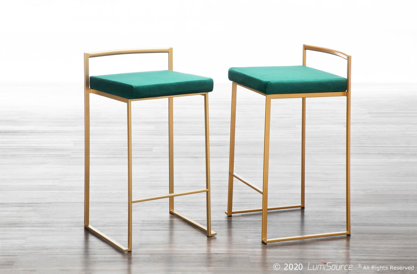 Majestic Office Furniture Stacker 26" Fixed-Height Counter Stool - Set Of 3